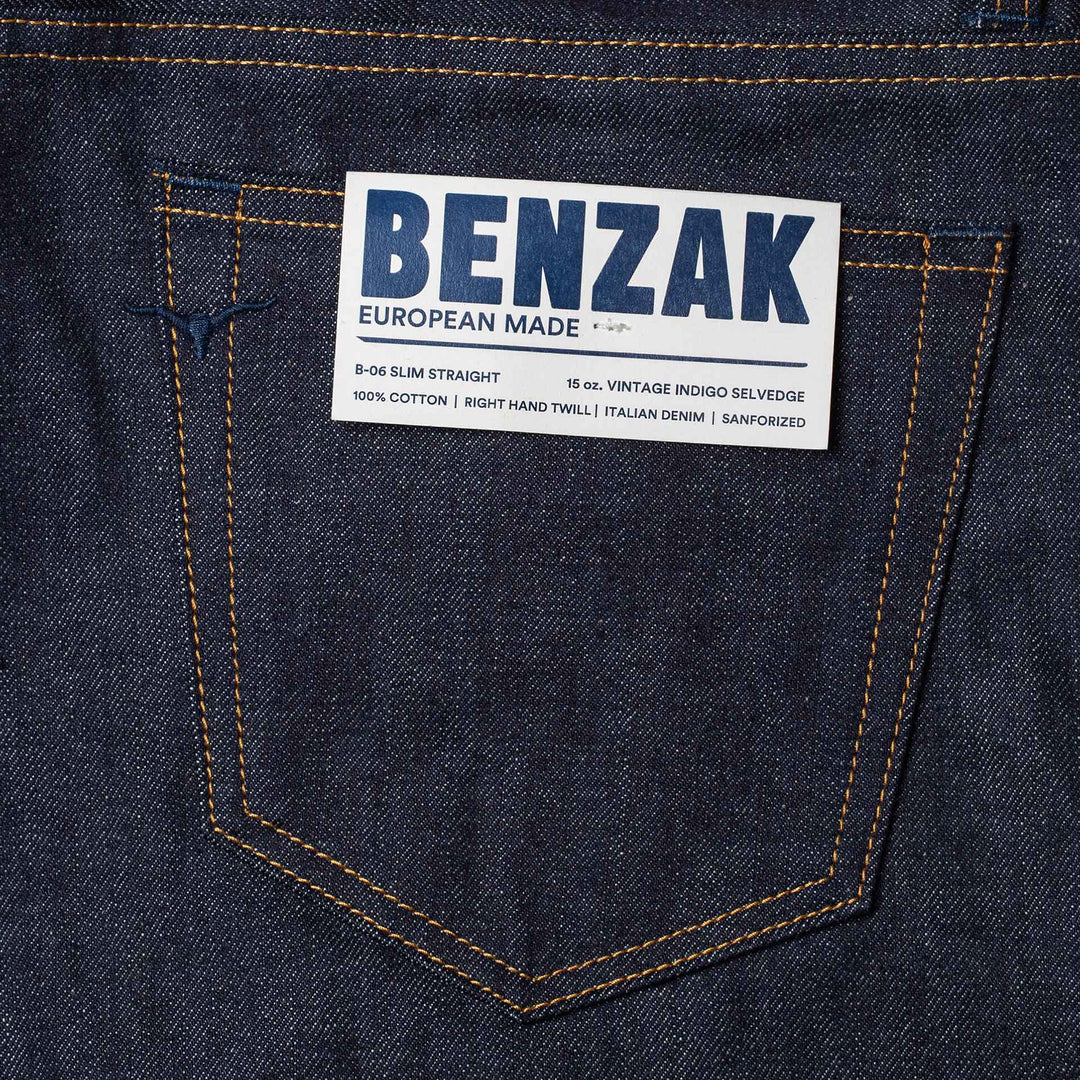 B-06 Slim Straight - Special #2 15oz. Vintage Indigo Selvedge