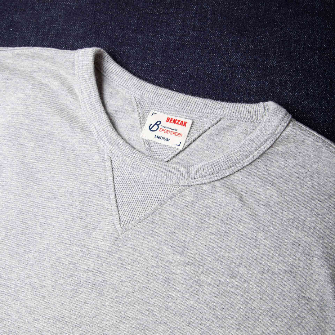 BT-06 Gusset Tee - Extra Heavy Jersey - Grey Melee
