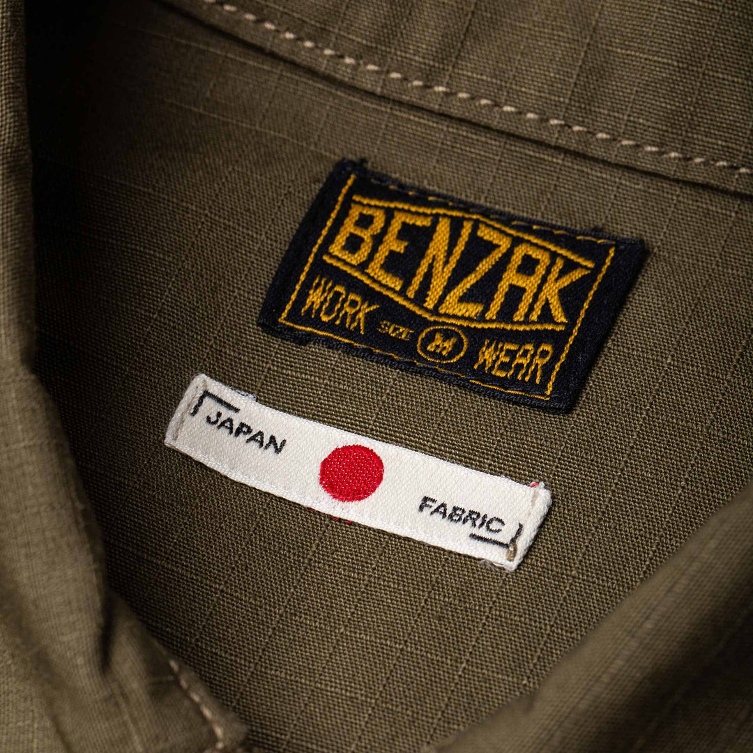 BWS-03 Military Overshirt - 8oz Olive Drab Ripstop