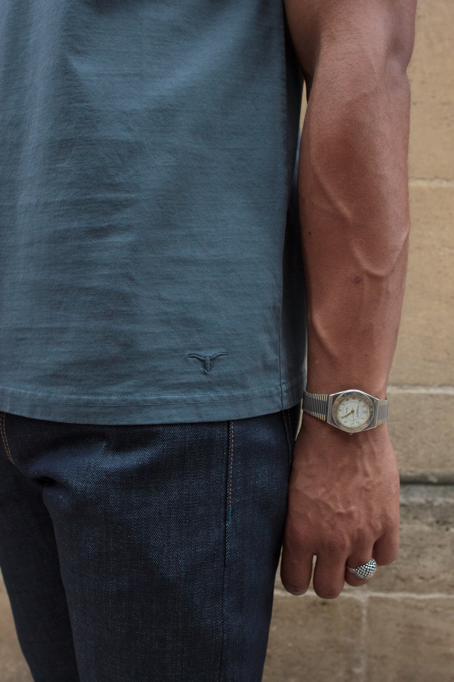 BT-08 Classic Tee - Garment Dye Stone