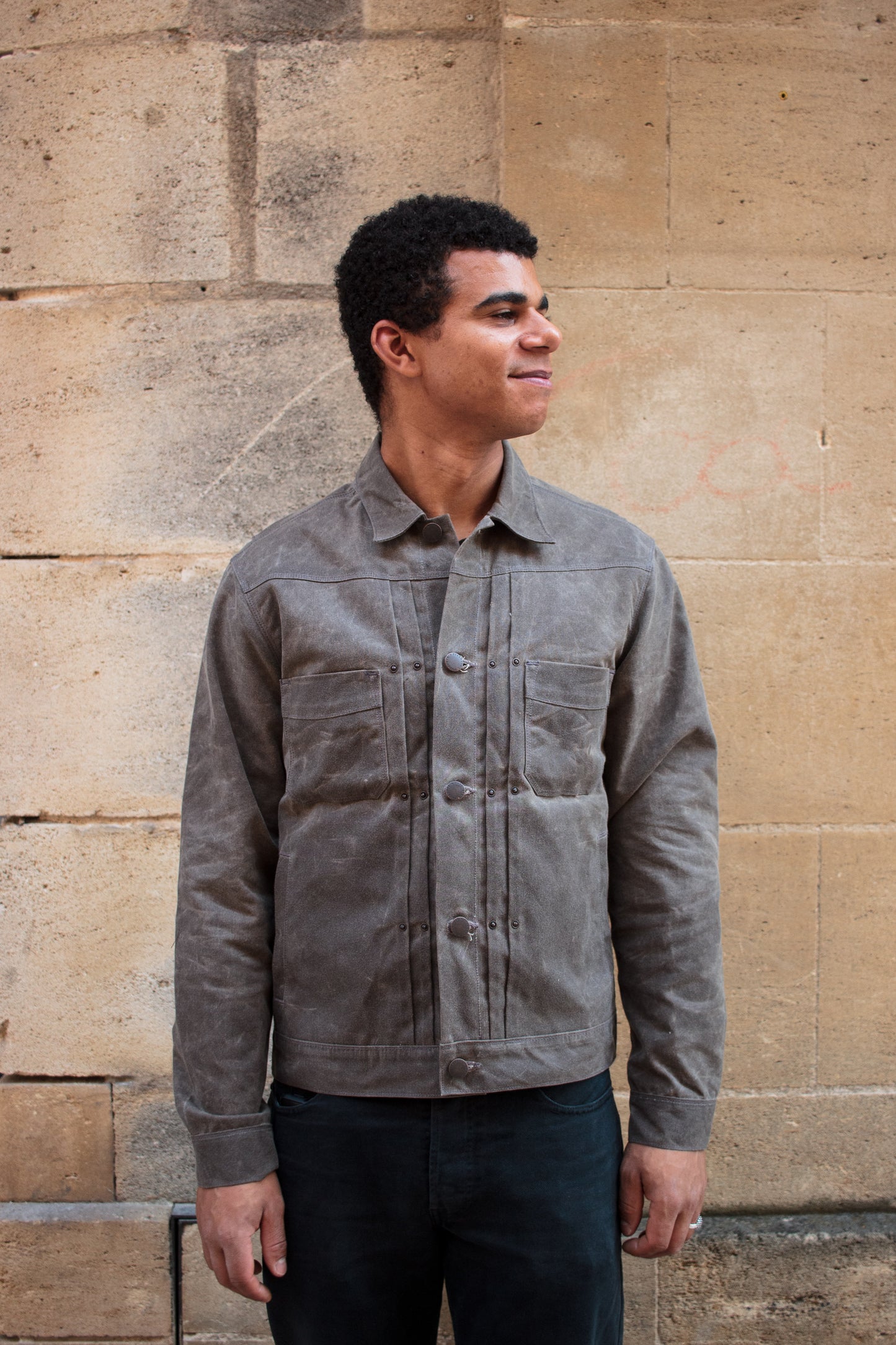 Riders Jacket Waxed Canvas RJ-1 - Oak