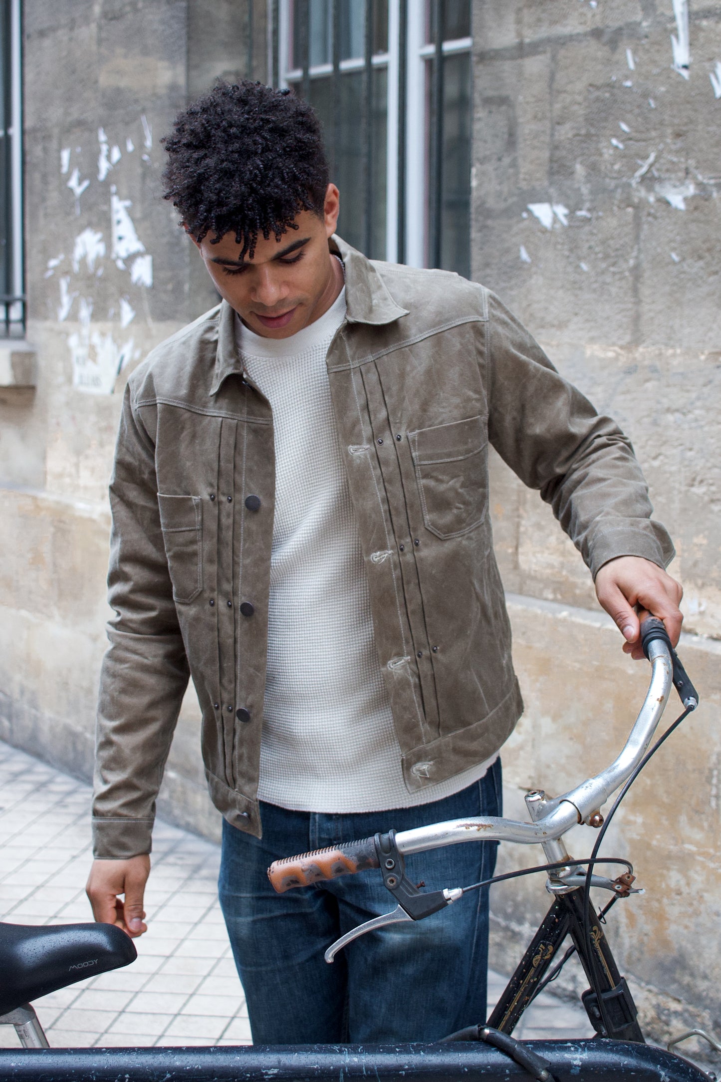 Riders Jacket Waxed Canvas RJ-1 - Tobacco
