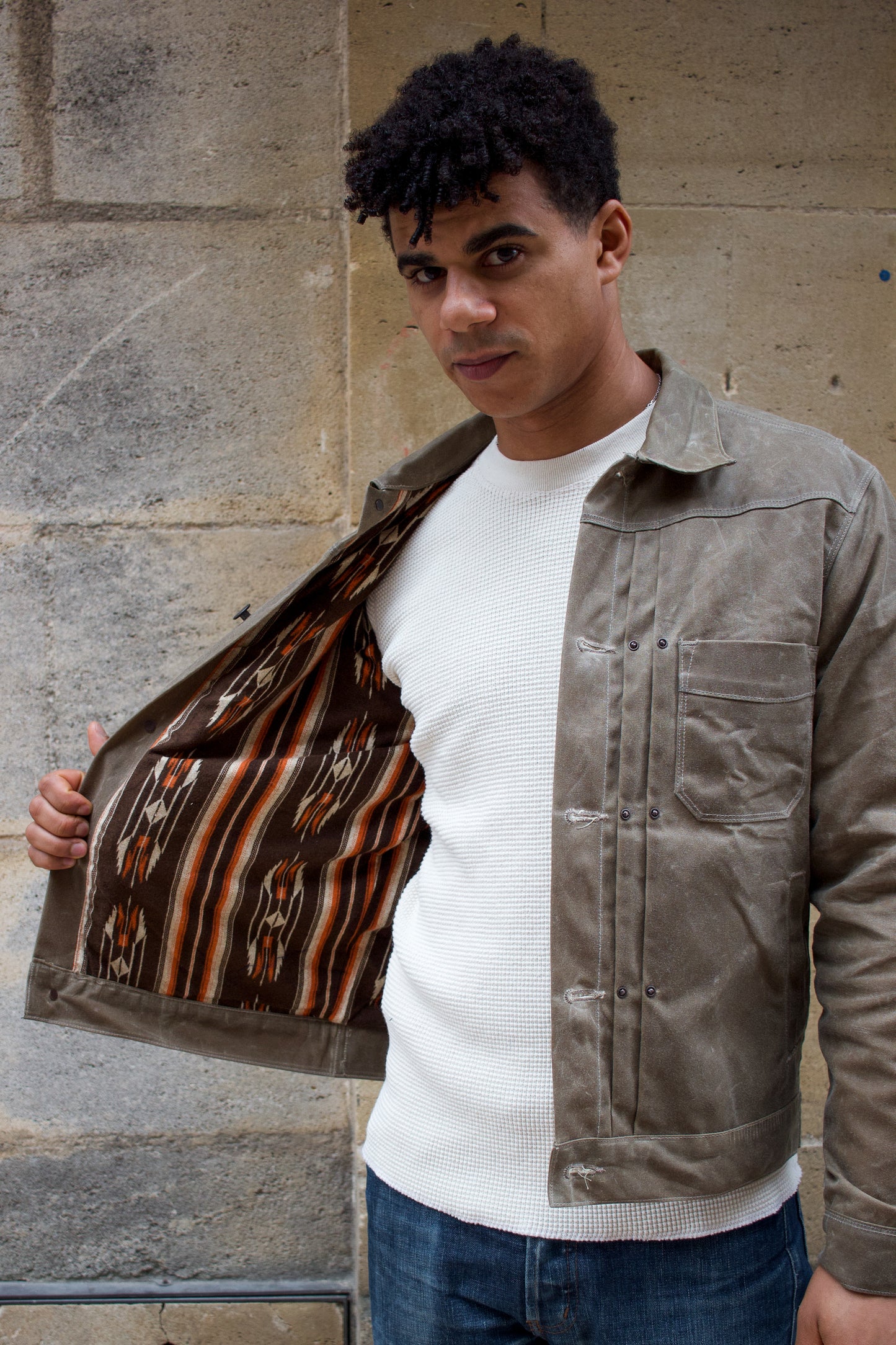 Riders Jacket Waxed Canvas RJ-1 - Tobacco
