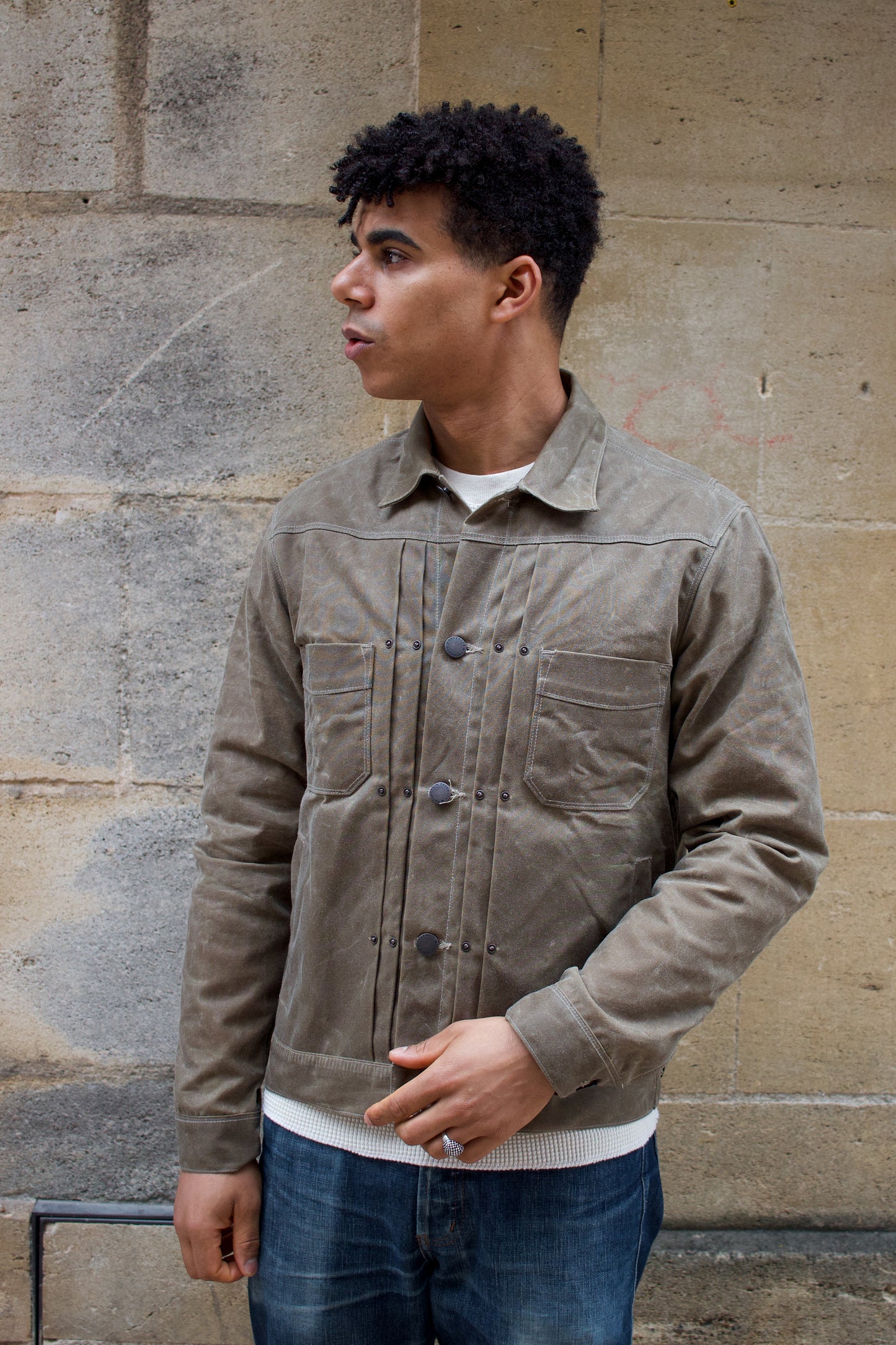 Riders Jacket Waxed Canvas RJ-1 - Tobacco