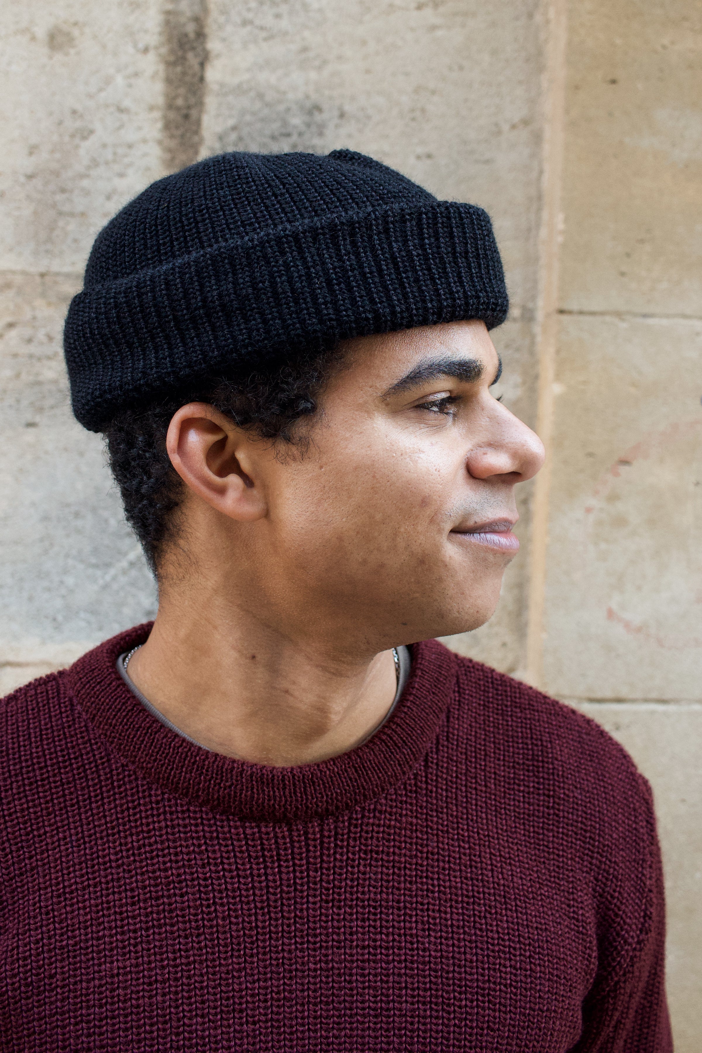 Mechanic Beanie Virgin Wool - Black – bleubrut