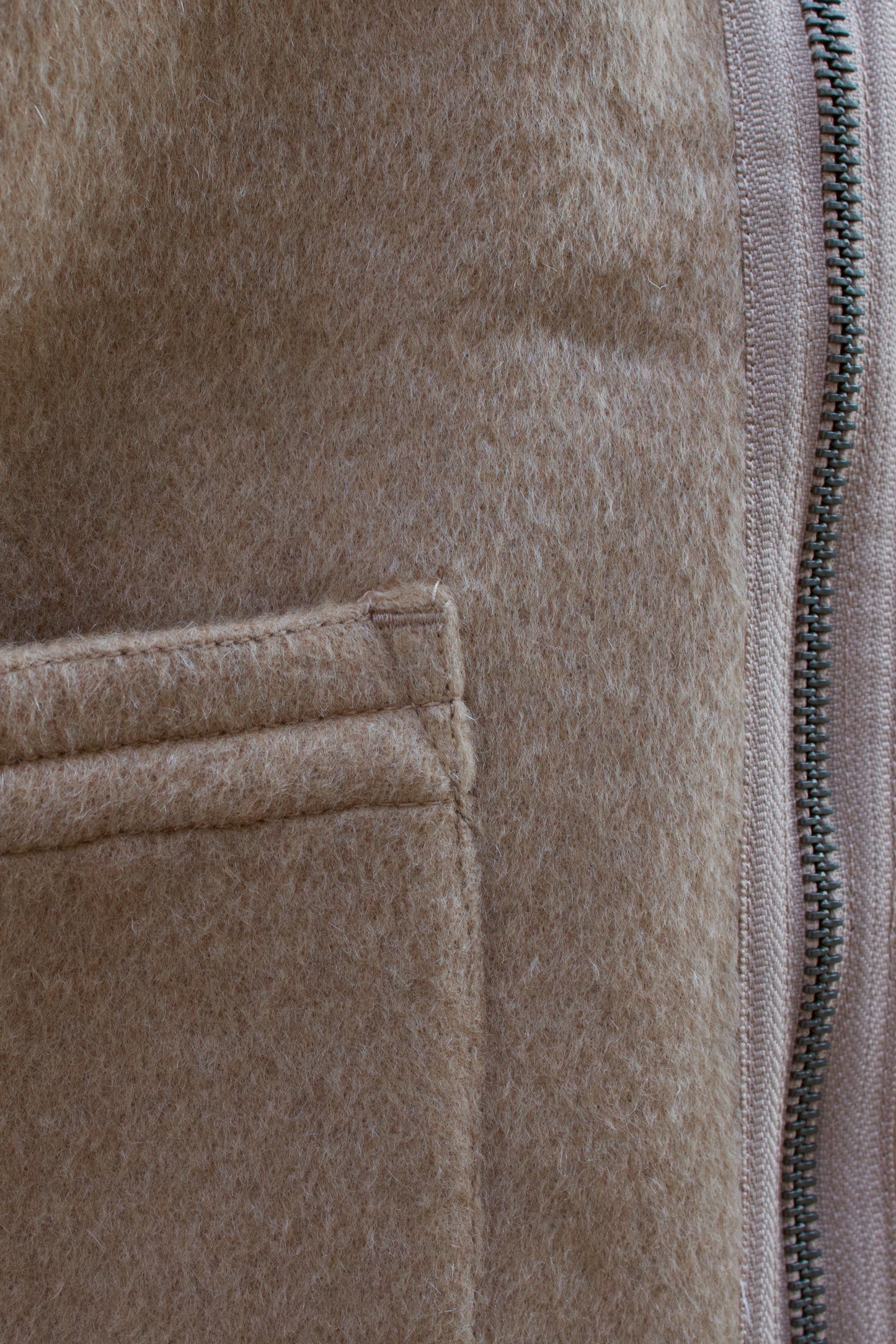 Zip Vest - Coyote Cashmere/Wool