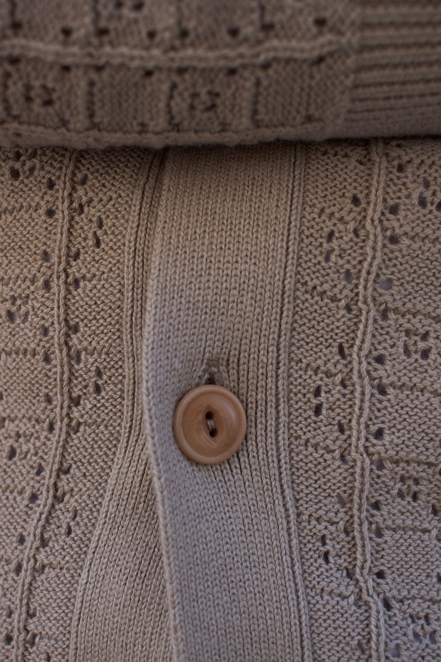 Classic Cardigan - Stone Domino
