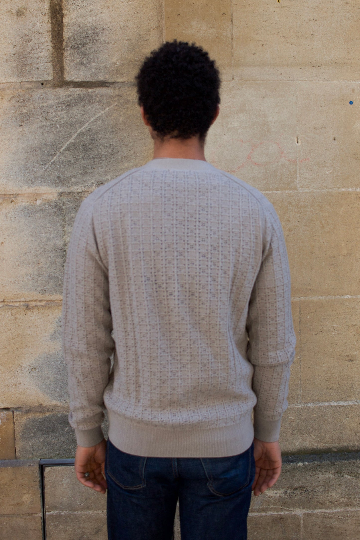 Classic Cardigan - Stone Domino
