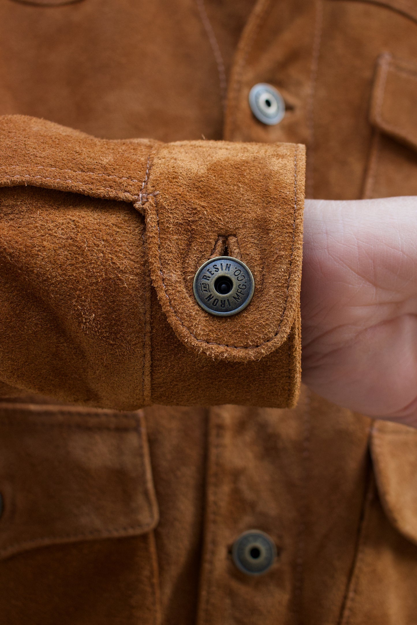 Douglas Buffalo Suede Jacket - Cognac