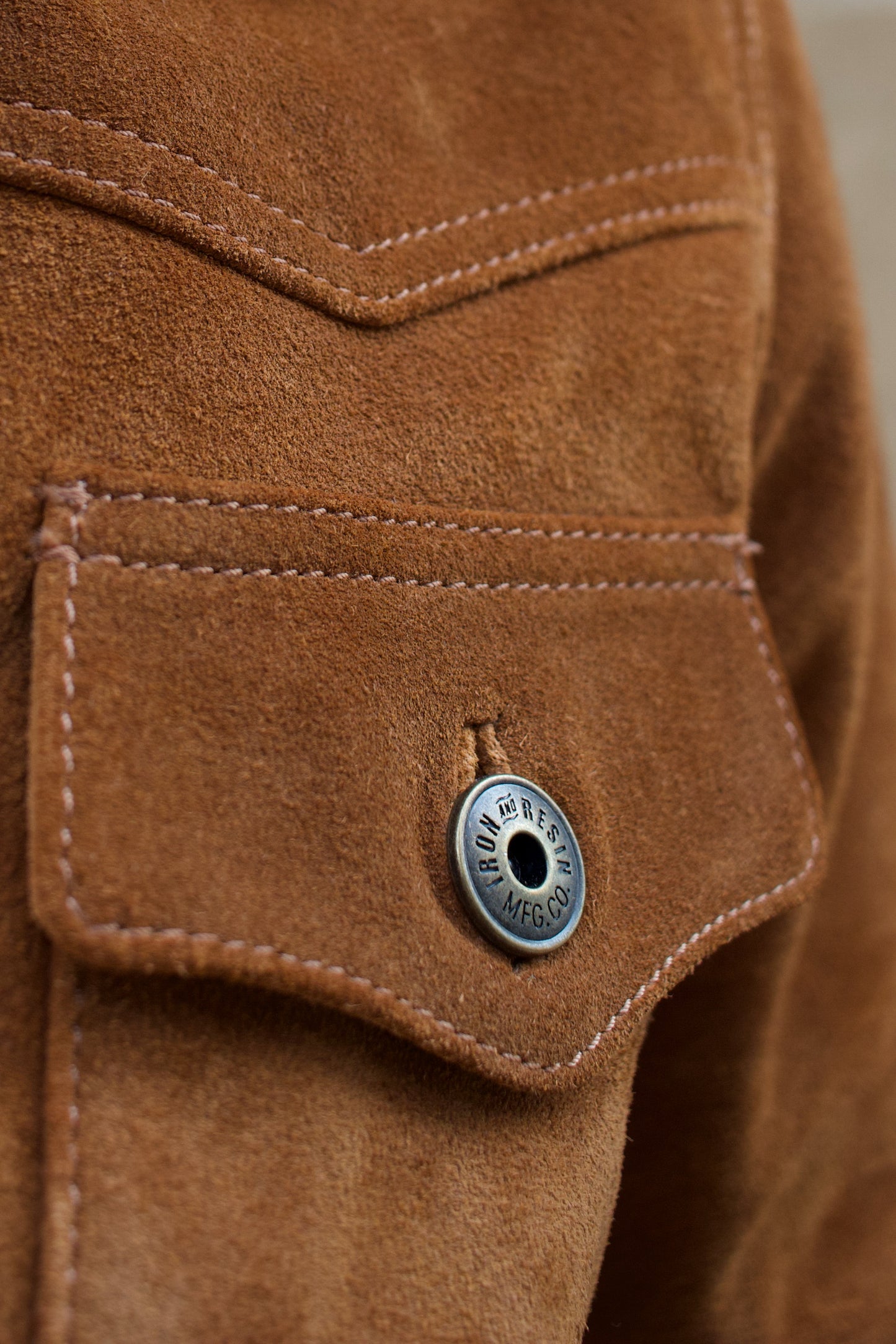 Douglas Buffalo Suede Jacket - Cognac