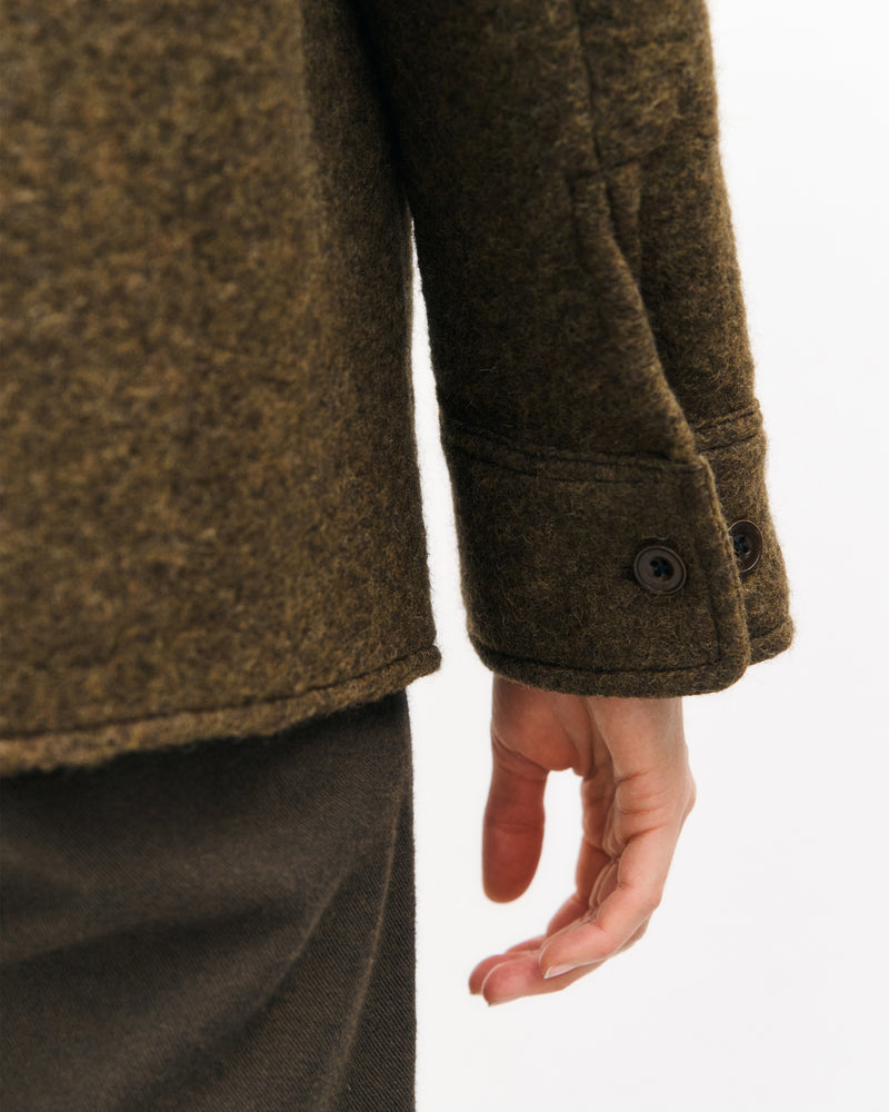 Relaxed Overshirt - Forest Green