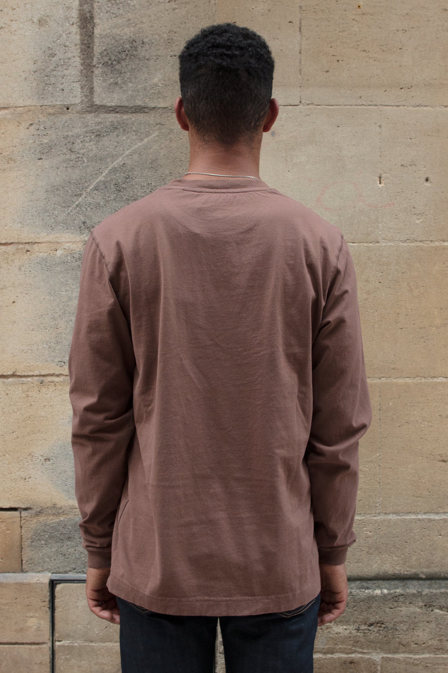 Hugo LS Tee - Plain Brown