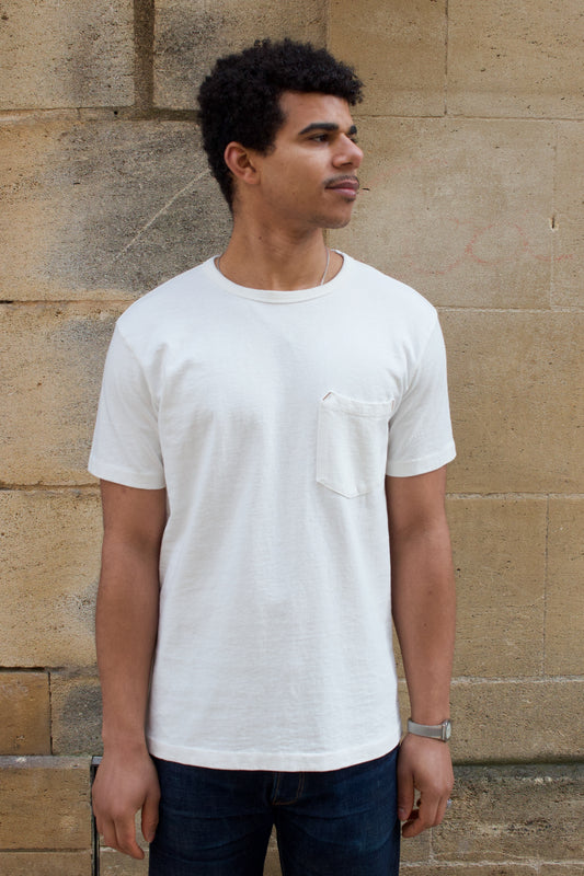 13oz Pocket Tee - White