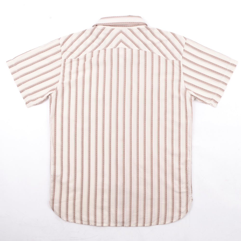 Calico Shirt - Short Sleeves - Brown Stripe