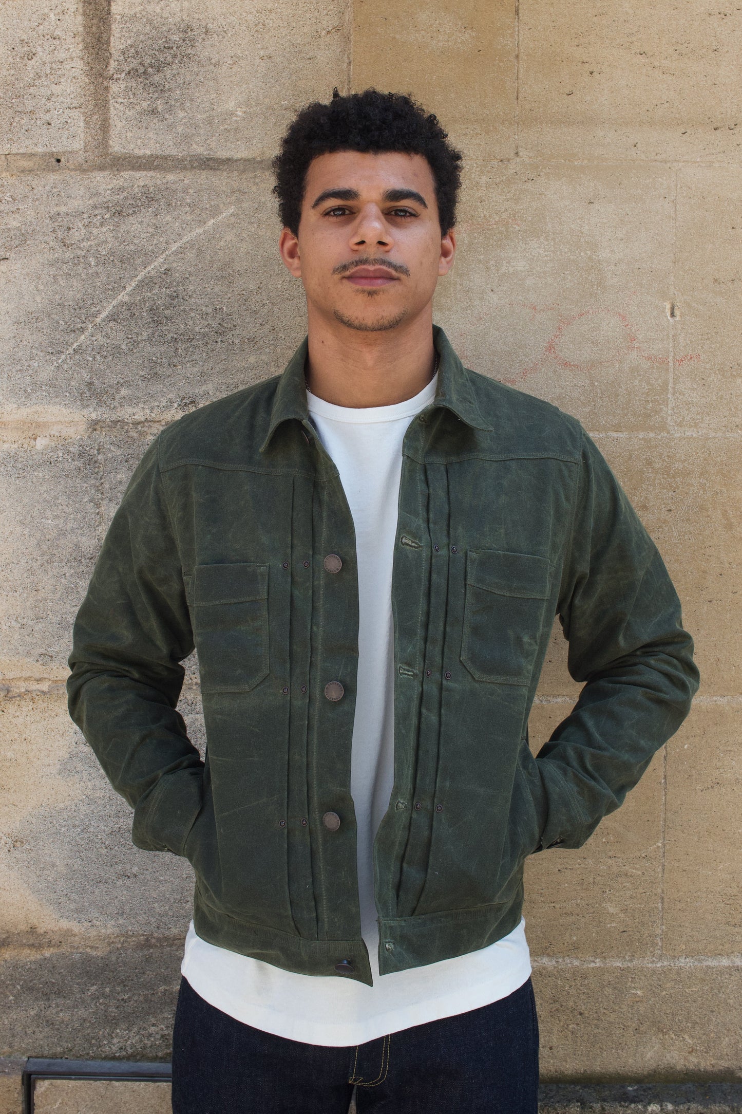 Riders Jacket Waxed Canvas RJ-1 - Olive