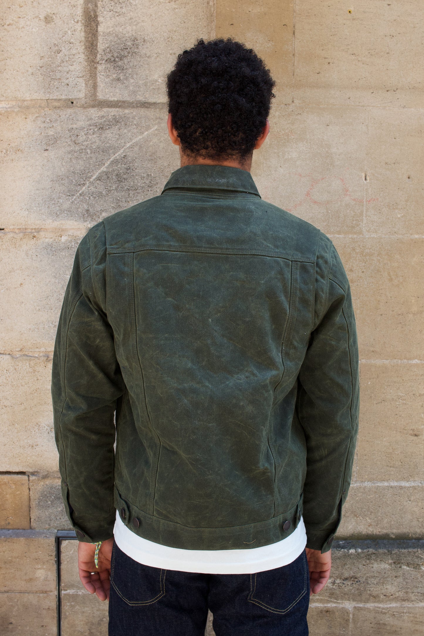 Riders Jacket Waxed Canvas RJ-1 - Olive