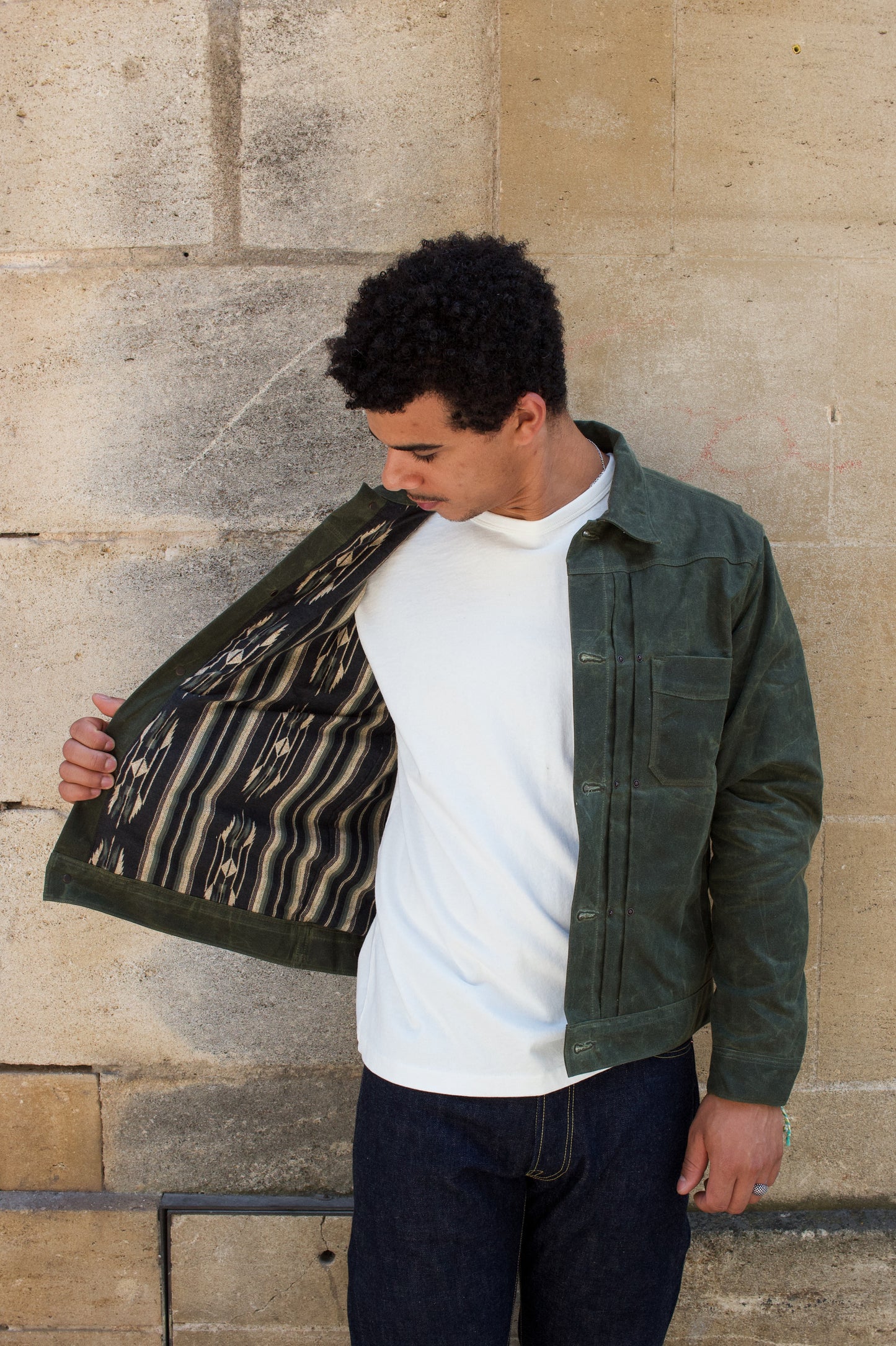 Riders Jacket Waxed Canvas RJ-1 - Olive
