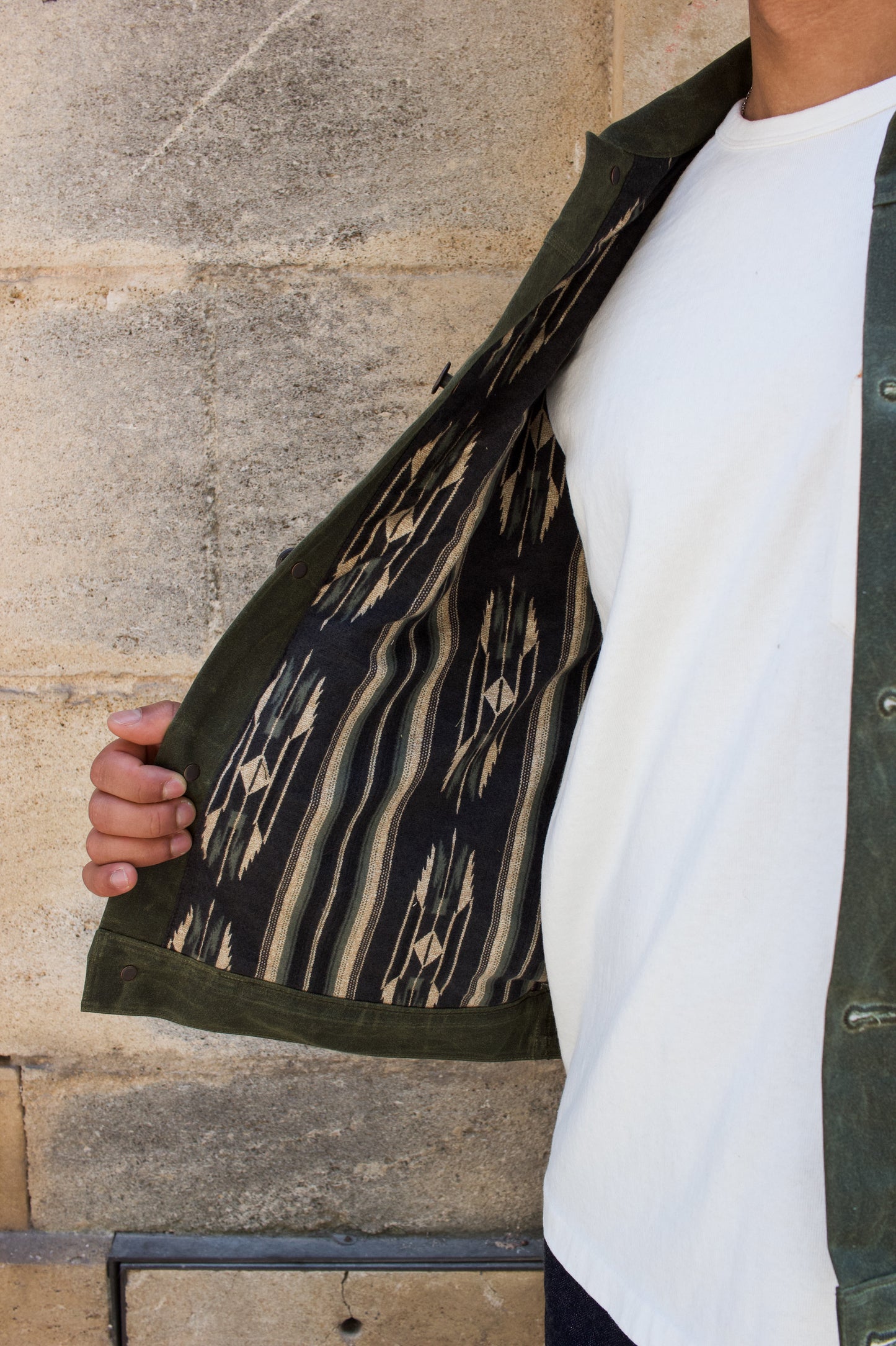 Riders Jacket Waxed Canvas RJ-1 - Olive