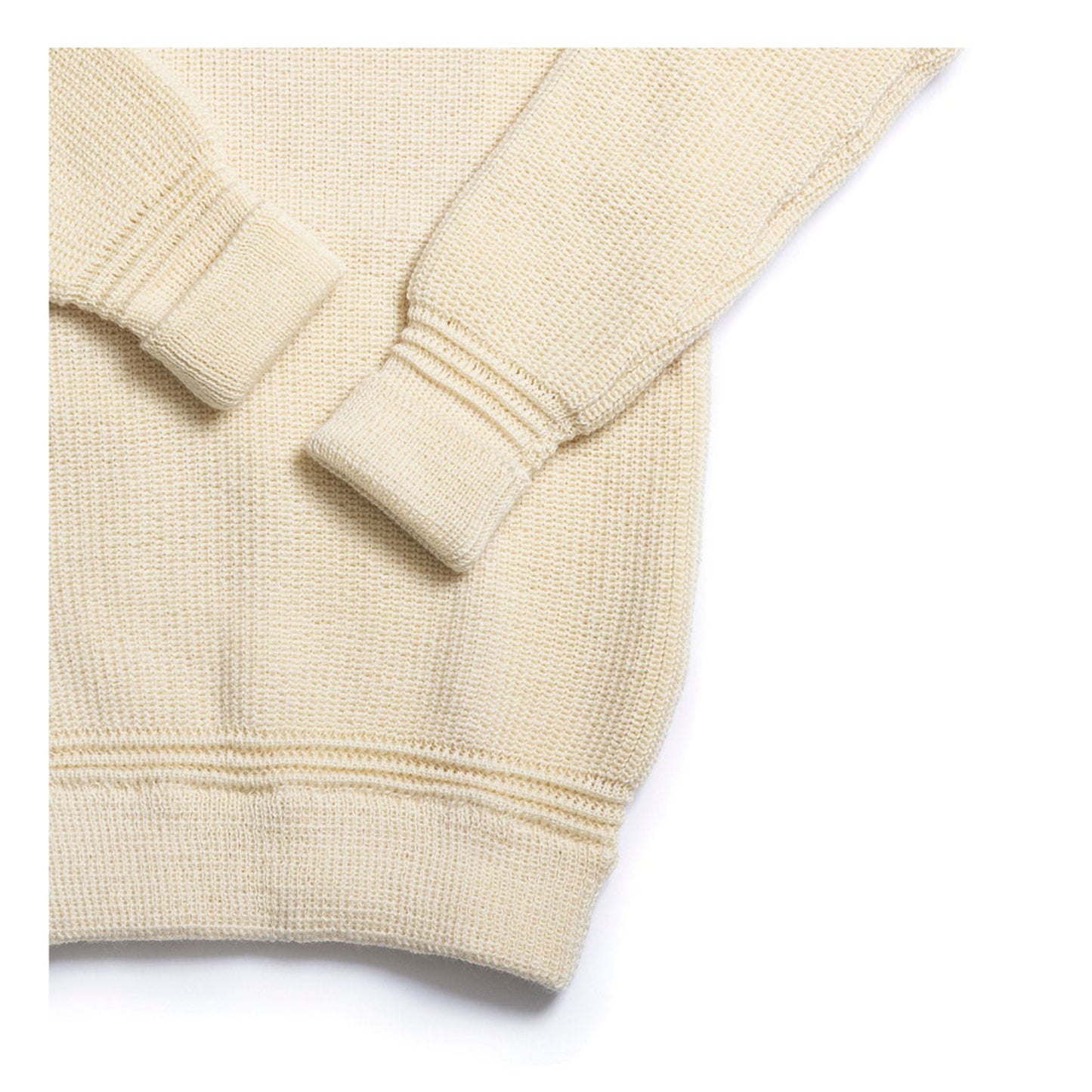 Rollkragen Sweater Virgin Wool - Seashell Ecru