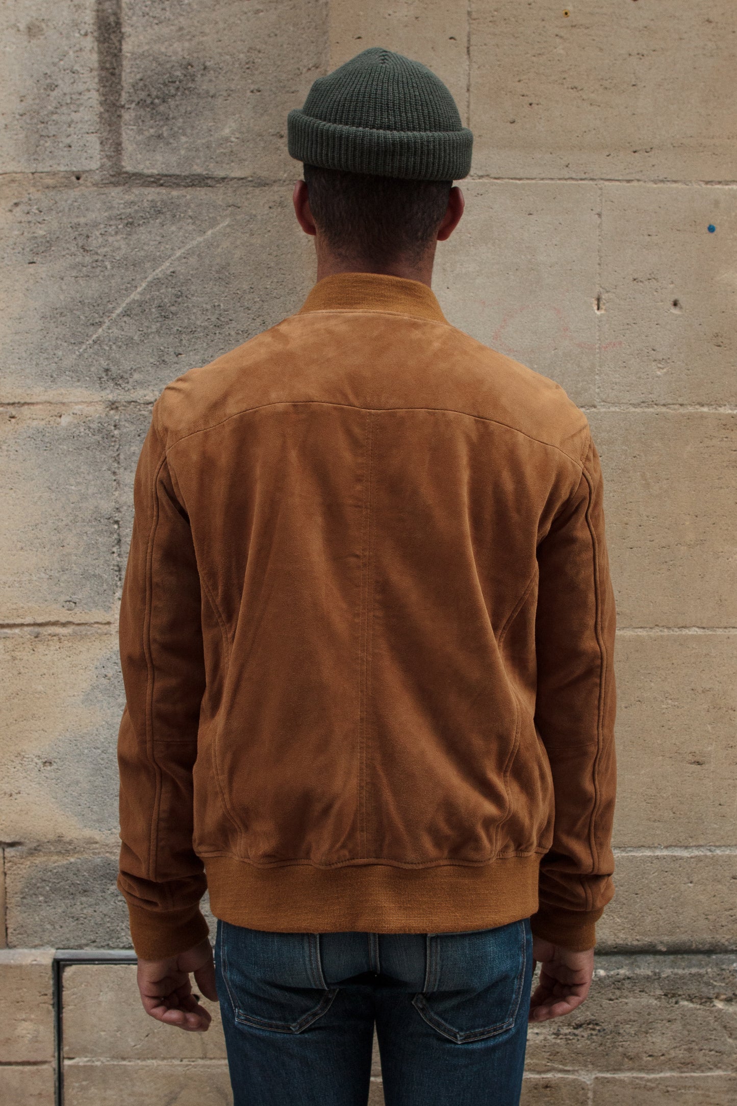 Bomber Goat Suede - Cognac