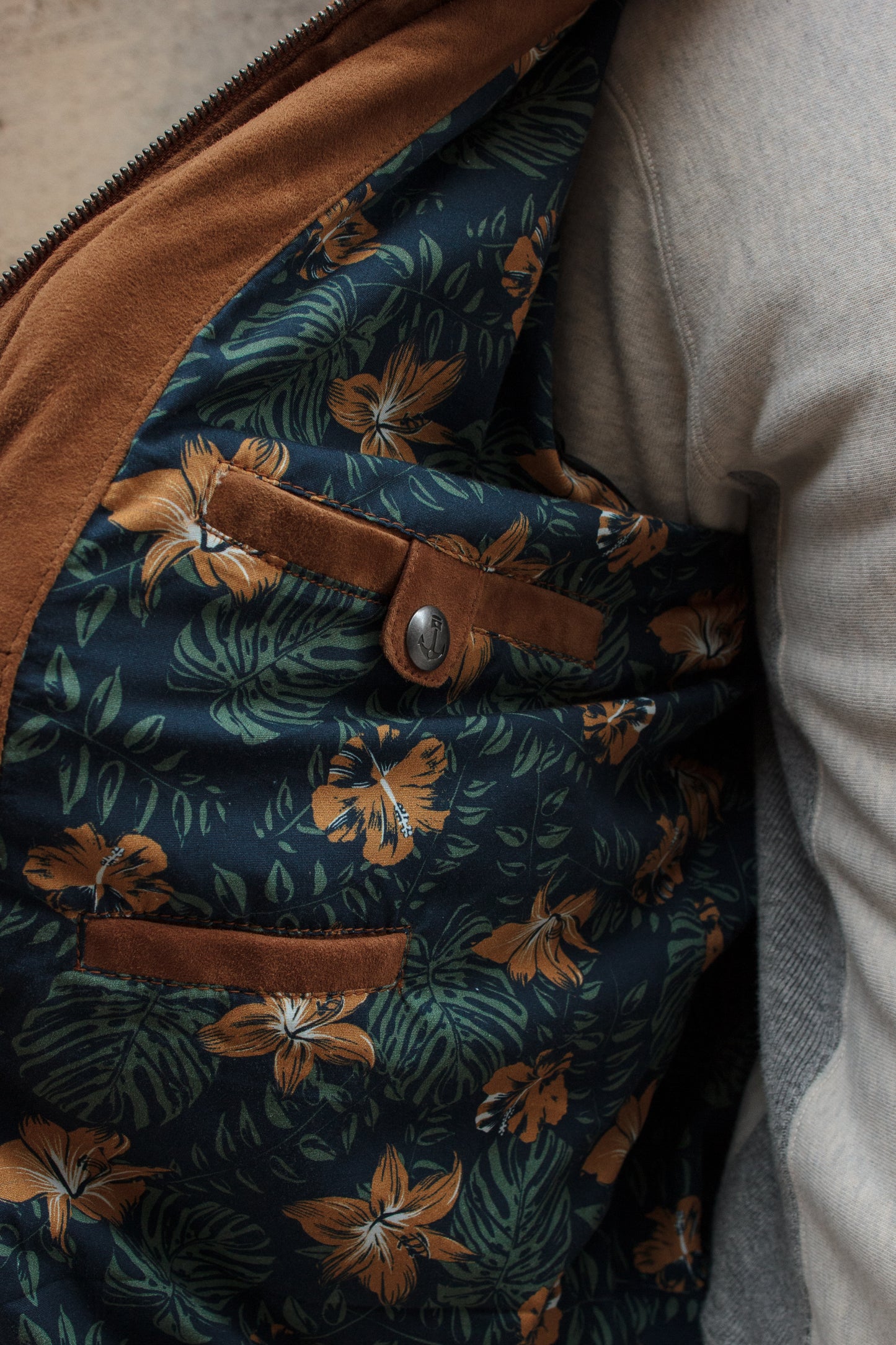 Bomber Goat Suede - Cognac
