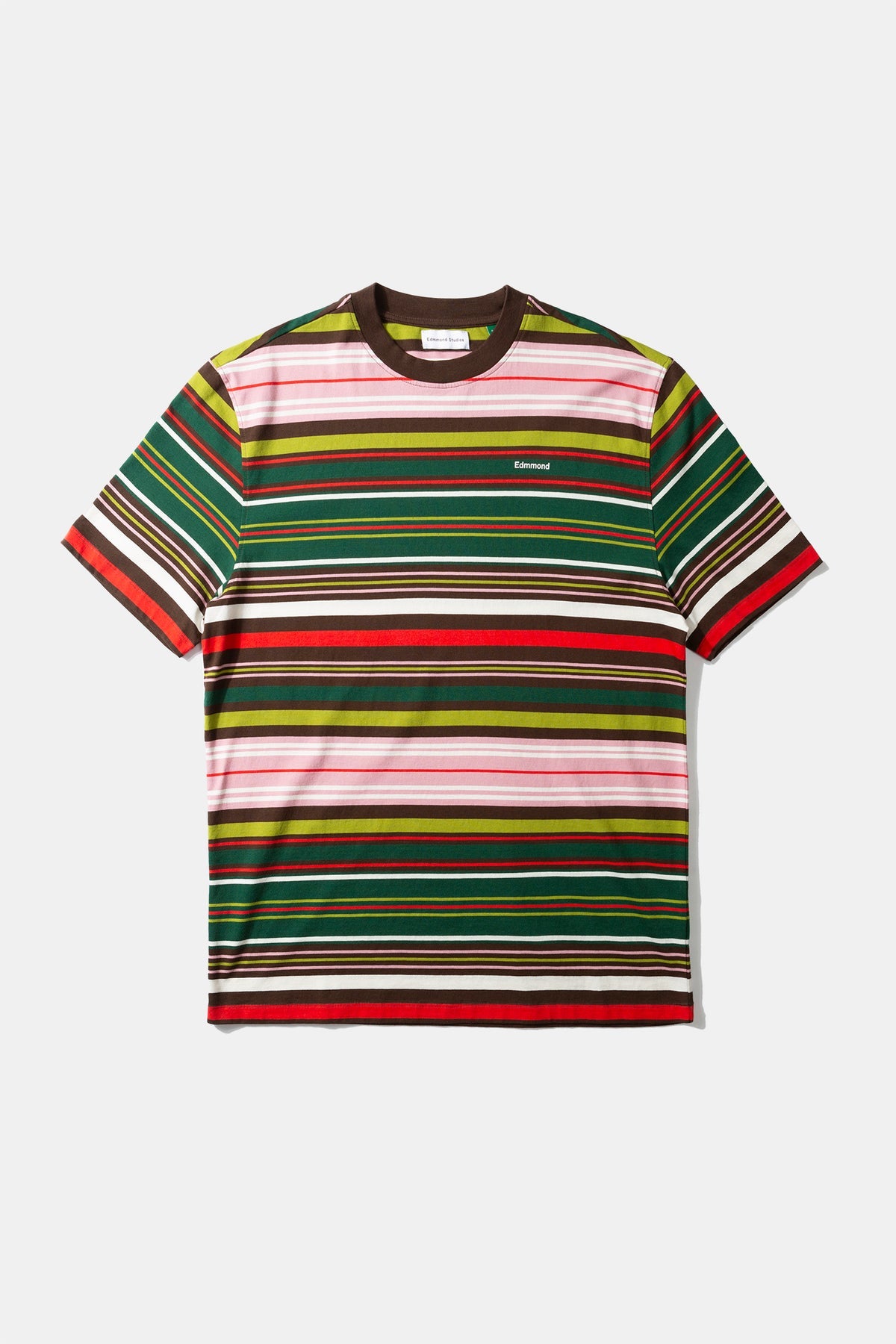 Mini Logo Stripes Tee - Plain Chocolate