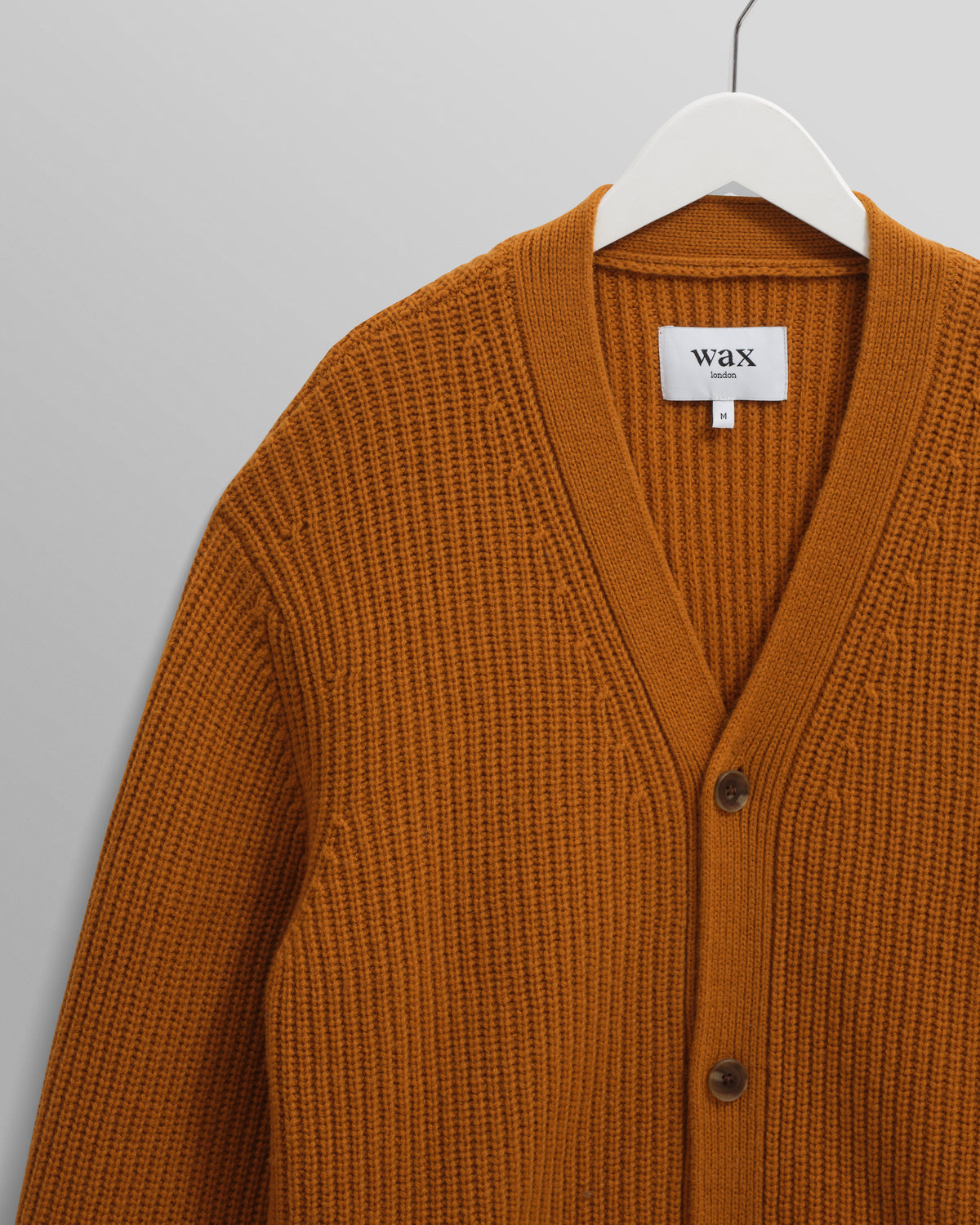 Walker Cardigan Rib - Ochre