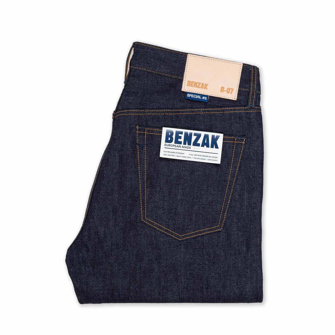 B-07 Relaxed Straight - Special #2 15oz. Vintage Indigo Selvedge