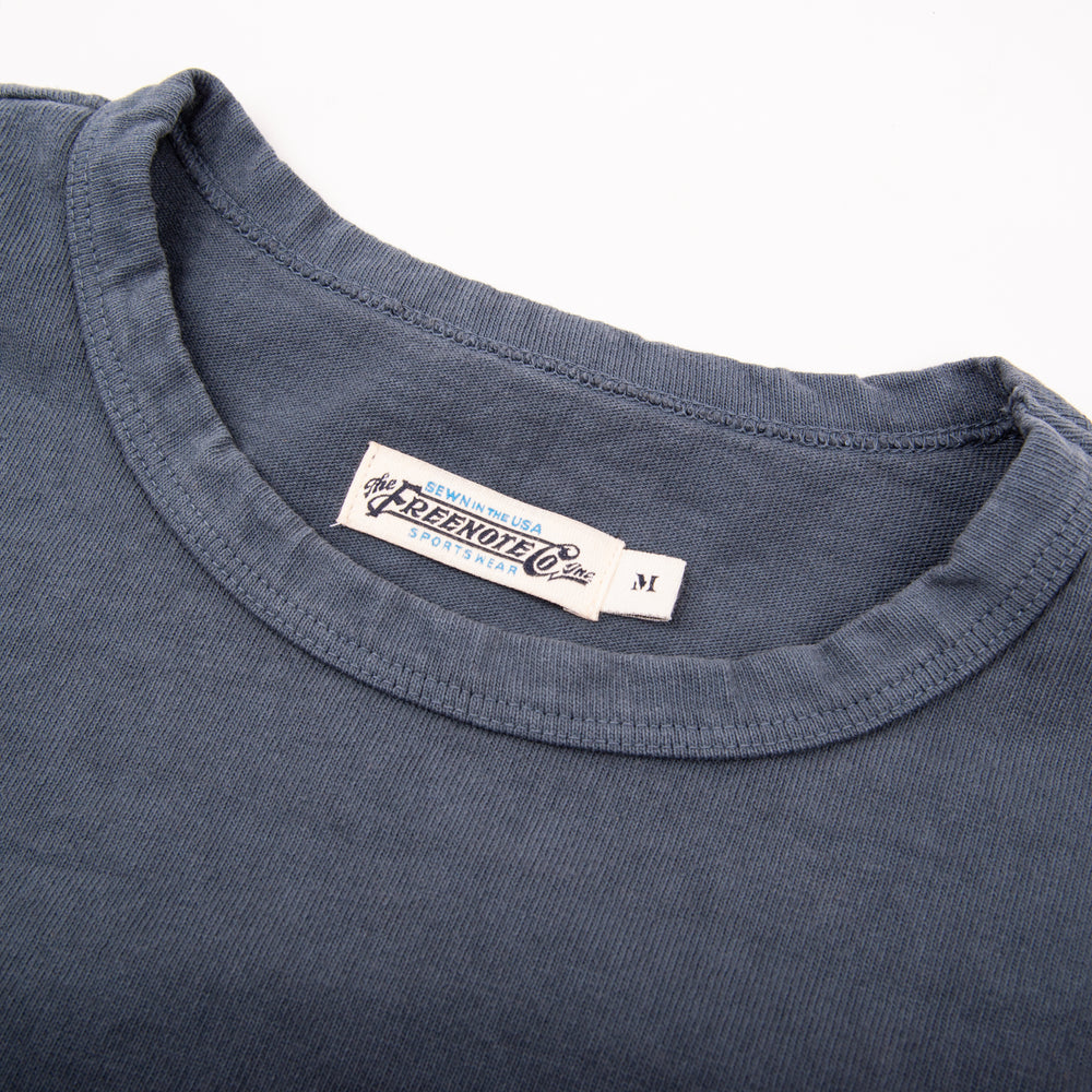 13oz Pocket Tee - Faded Blue