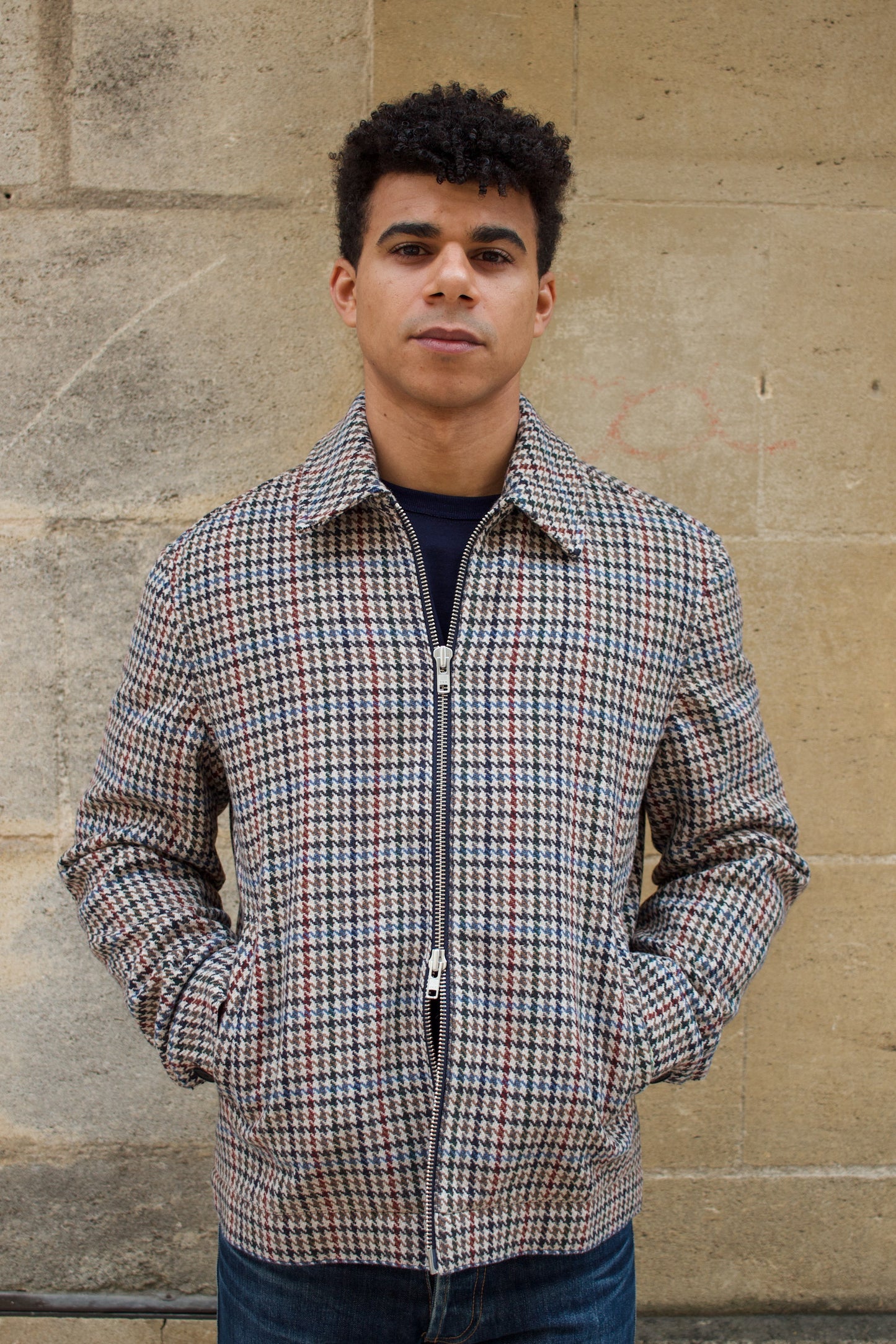 Heath Jacket - Houndstooth Natural / Multi