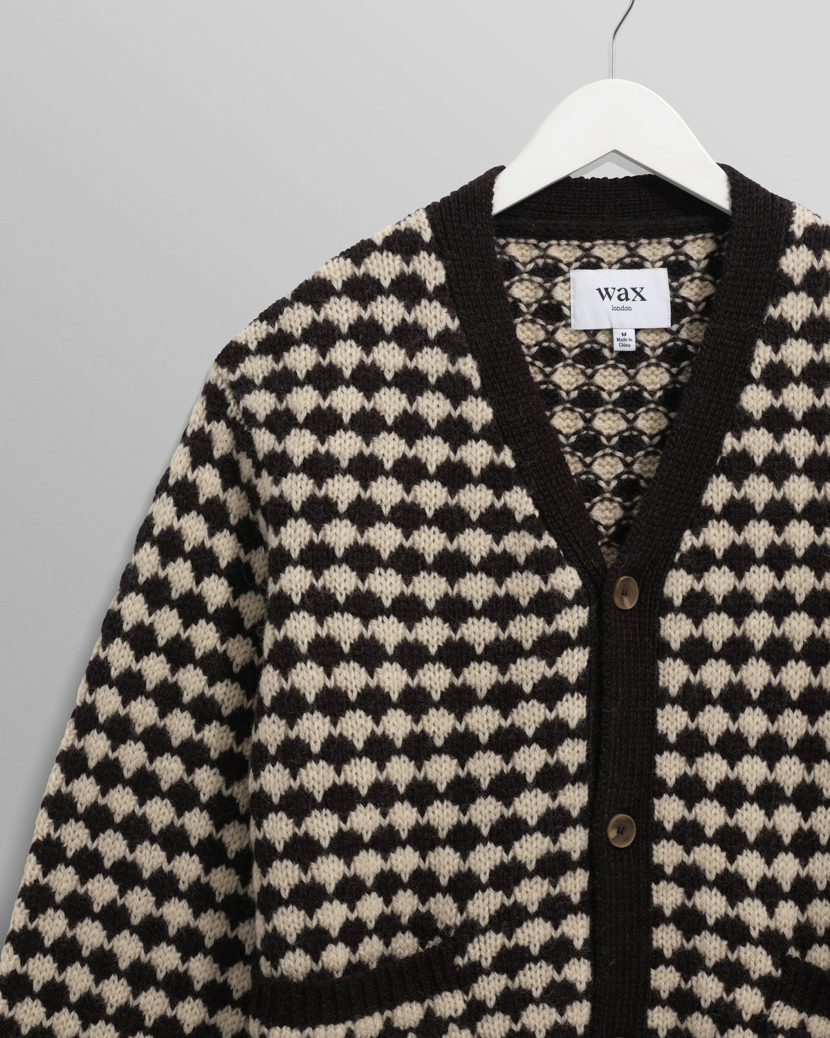 Walker Cardigan Bubble - Knit Black / Ecru
