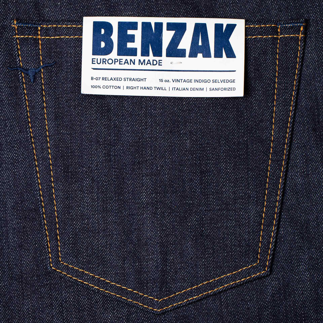 B-07 Relaxed Straight - Special #2 15oz. Vintage Indigo Selvedge