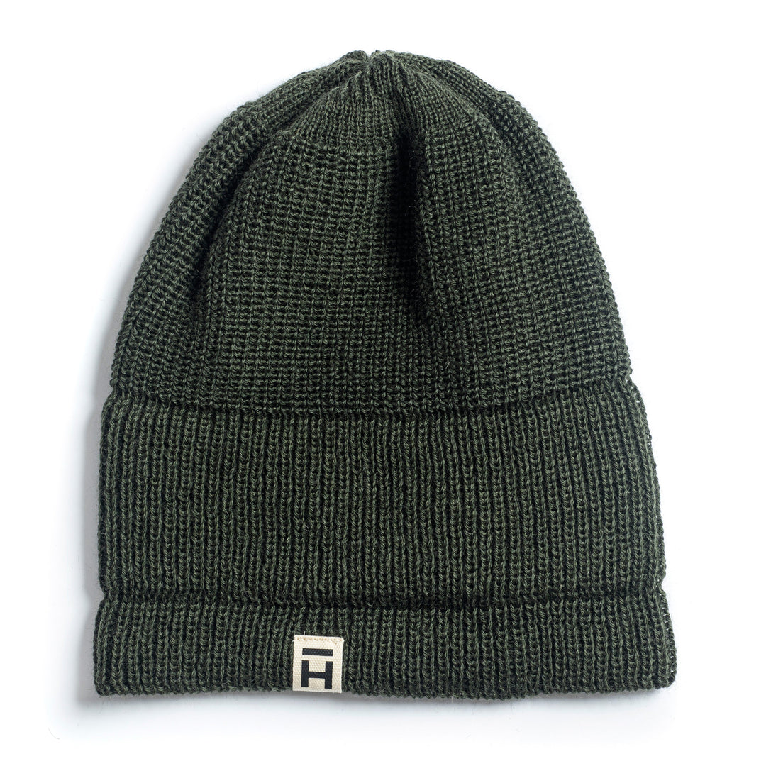 Mechanic Beanie Virgin Wool - Military Green