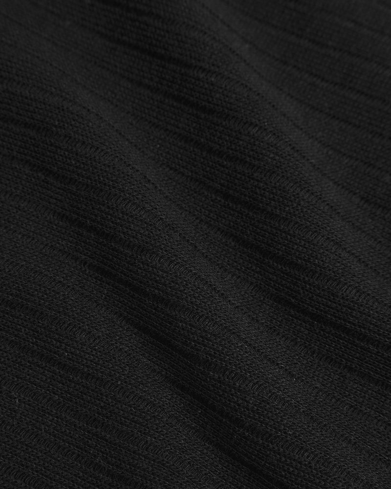 Heavy Ribbed Tee - True Black