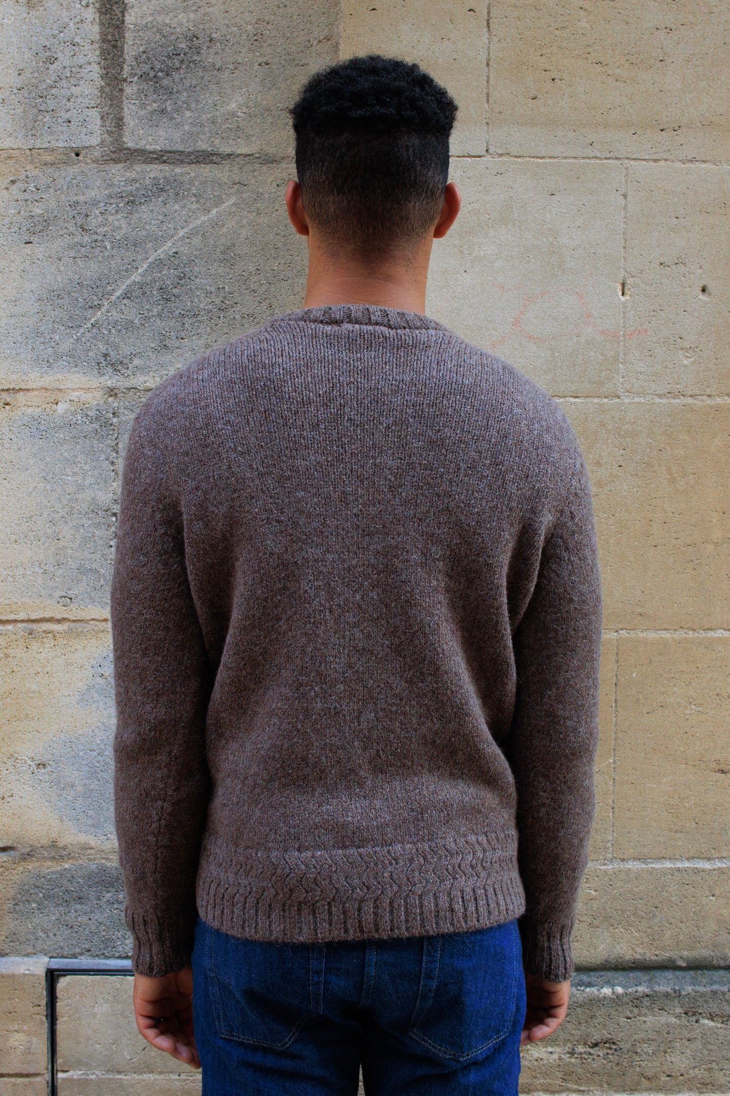 Alpaca Crewneck Sweater - Oak