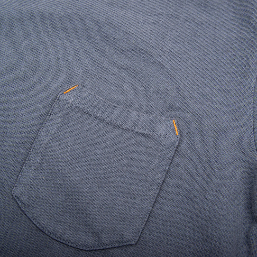 13oz Pocket Tee - Faded Blue