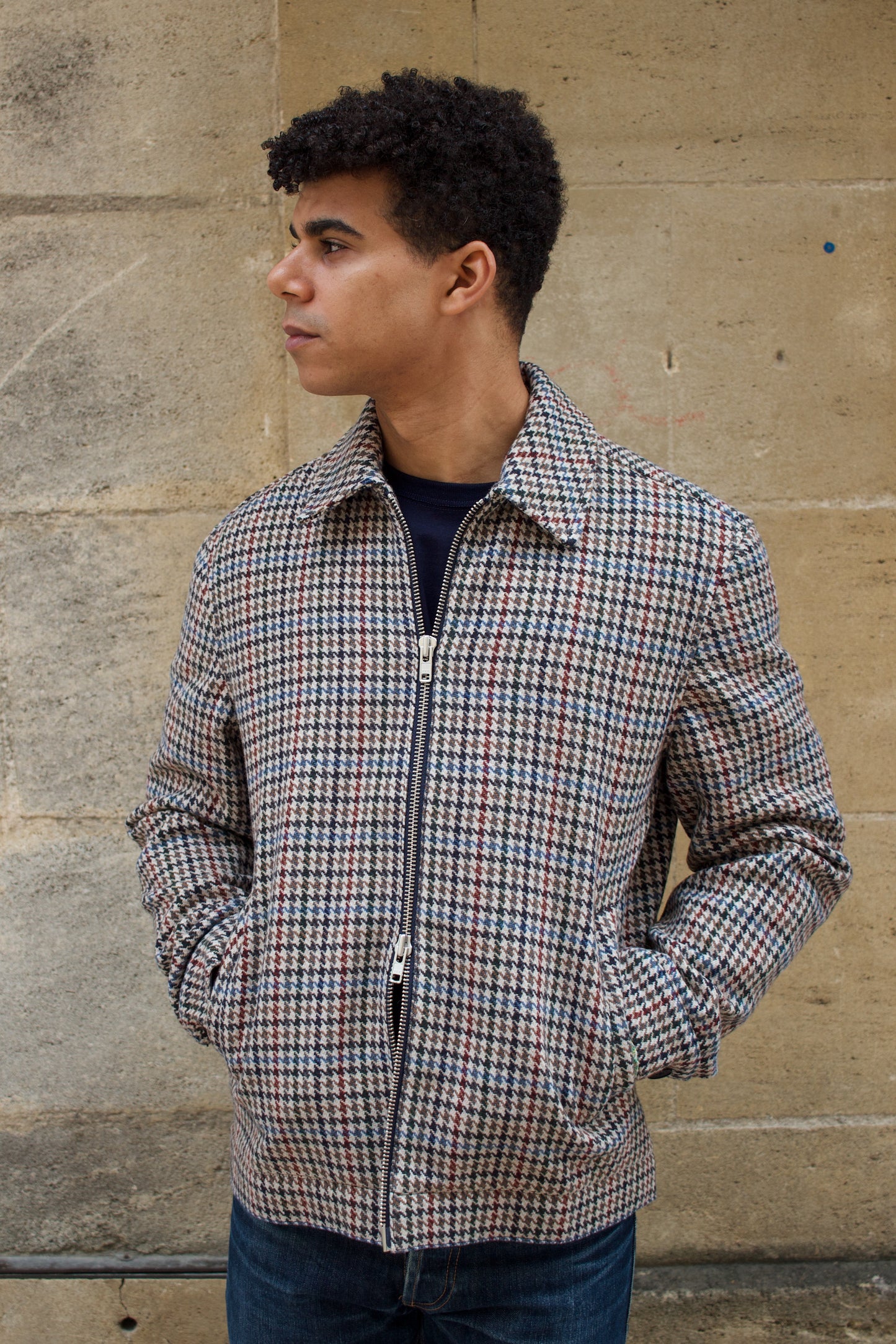 Heath Jacket - Houndstooth Natural / Multi