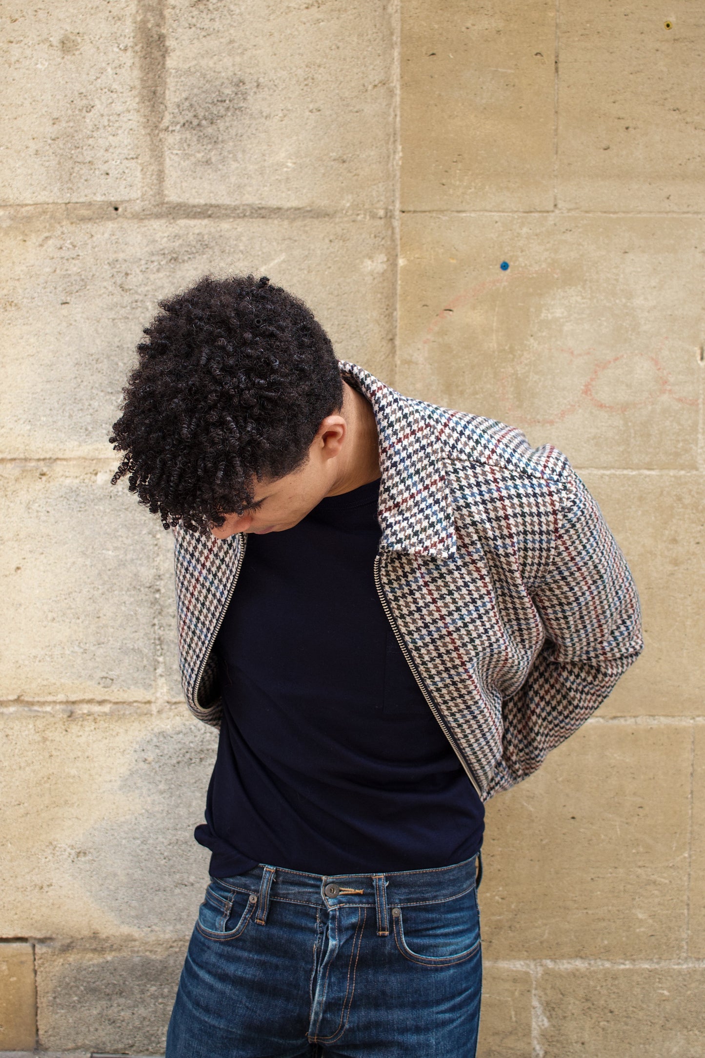 Heath Jacket - Houndstooth Natural / Multi