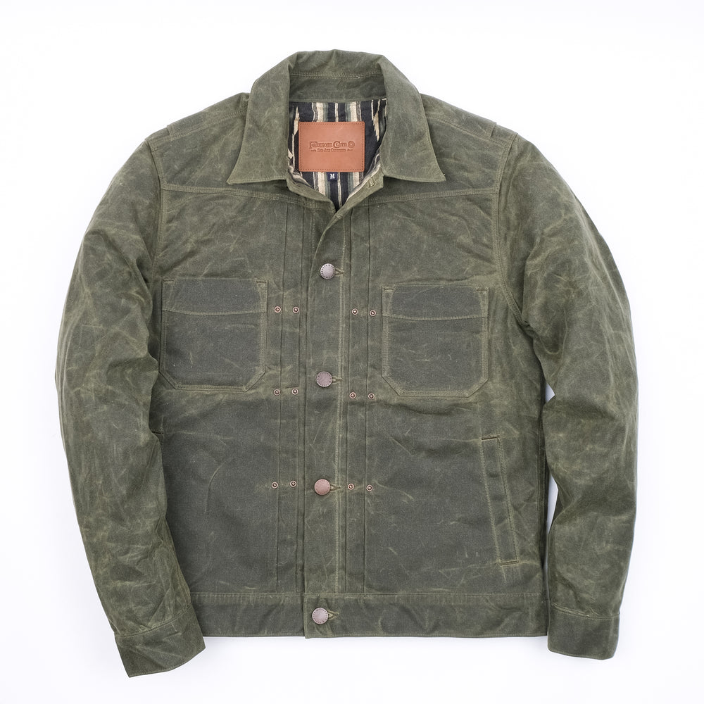 Riders Jacket Waxed Canvas RJ-1 - Olive