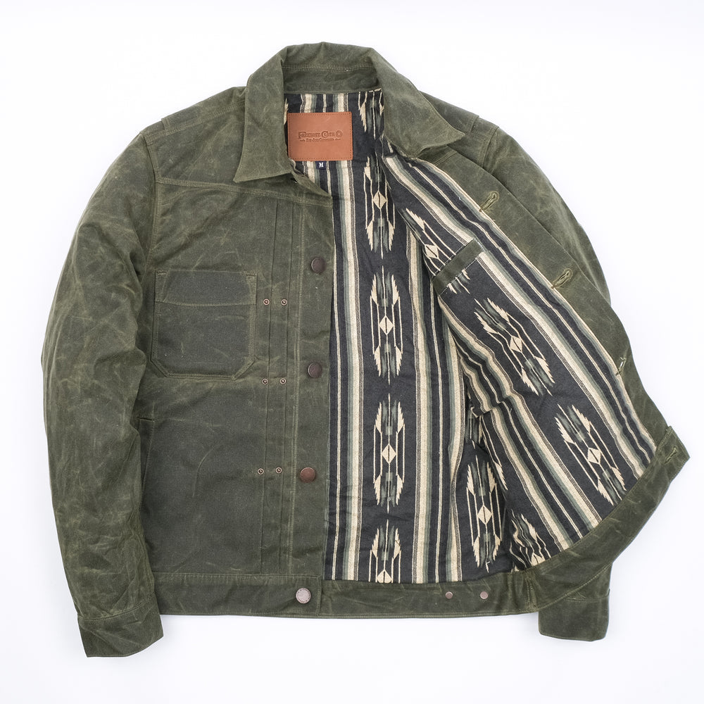 Riders Jacket Waxed Canvas RJ-1 - Olive