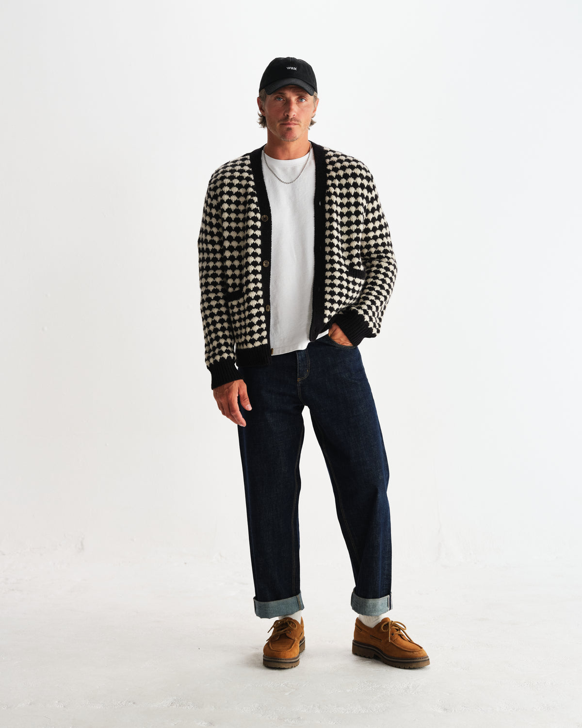 Walker Cardigan Bubble - Knit Black / Ecru