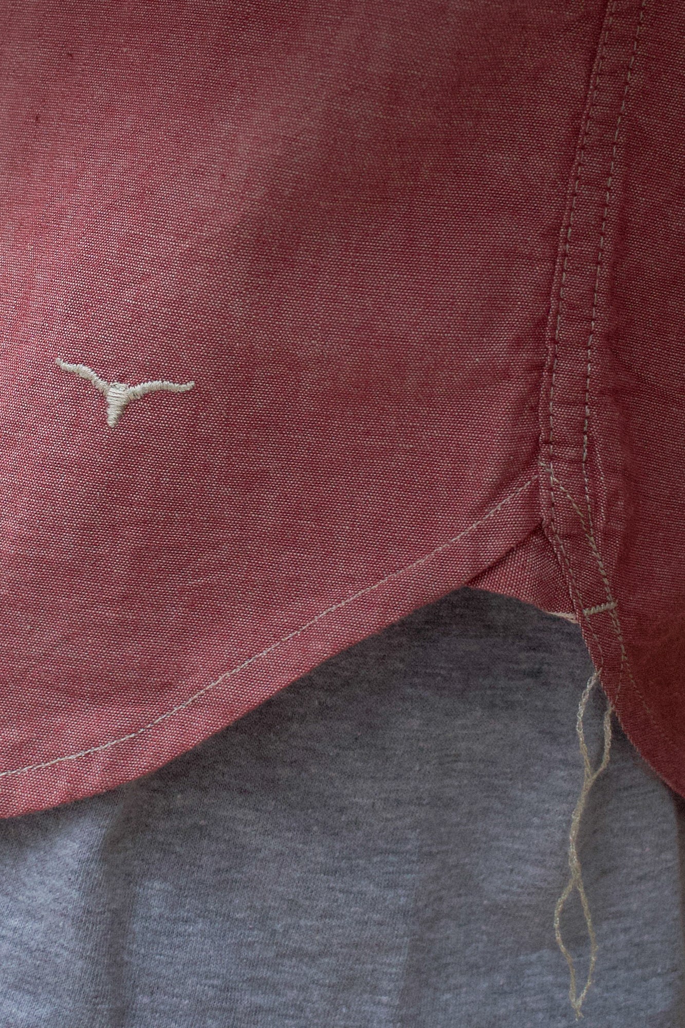 BWS-01 - Workshirt - 5oz Red Organic Japanese Selvedge Chambray