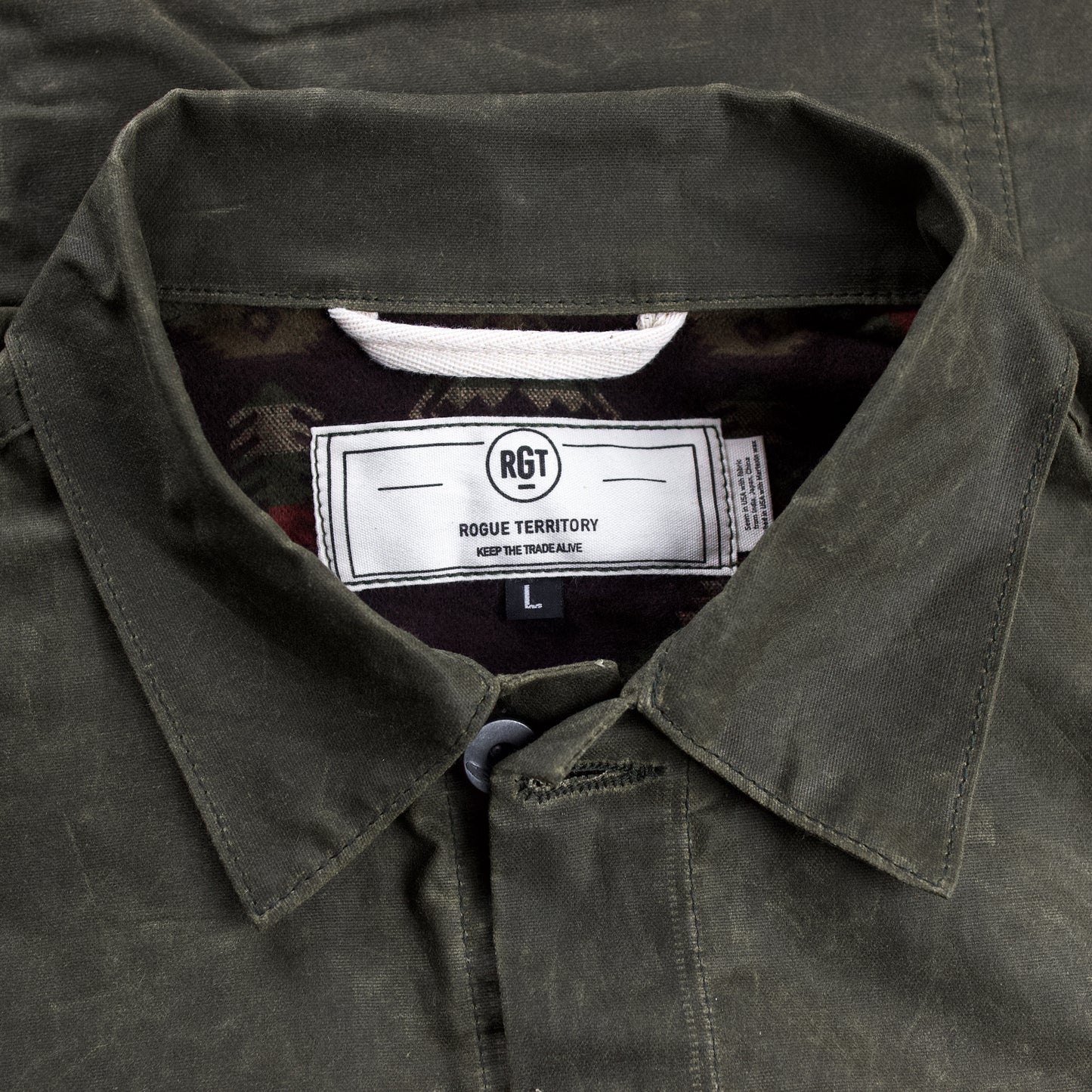 Supply Jacket Waxed Canvas- Lined Ridgeline - Hunter Green