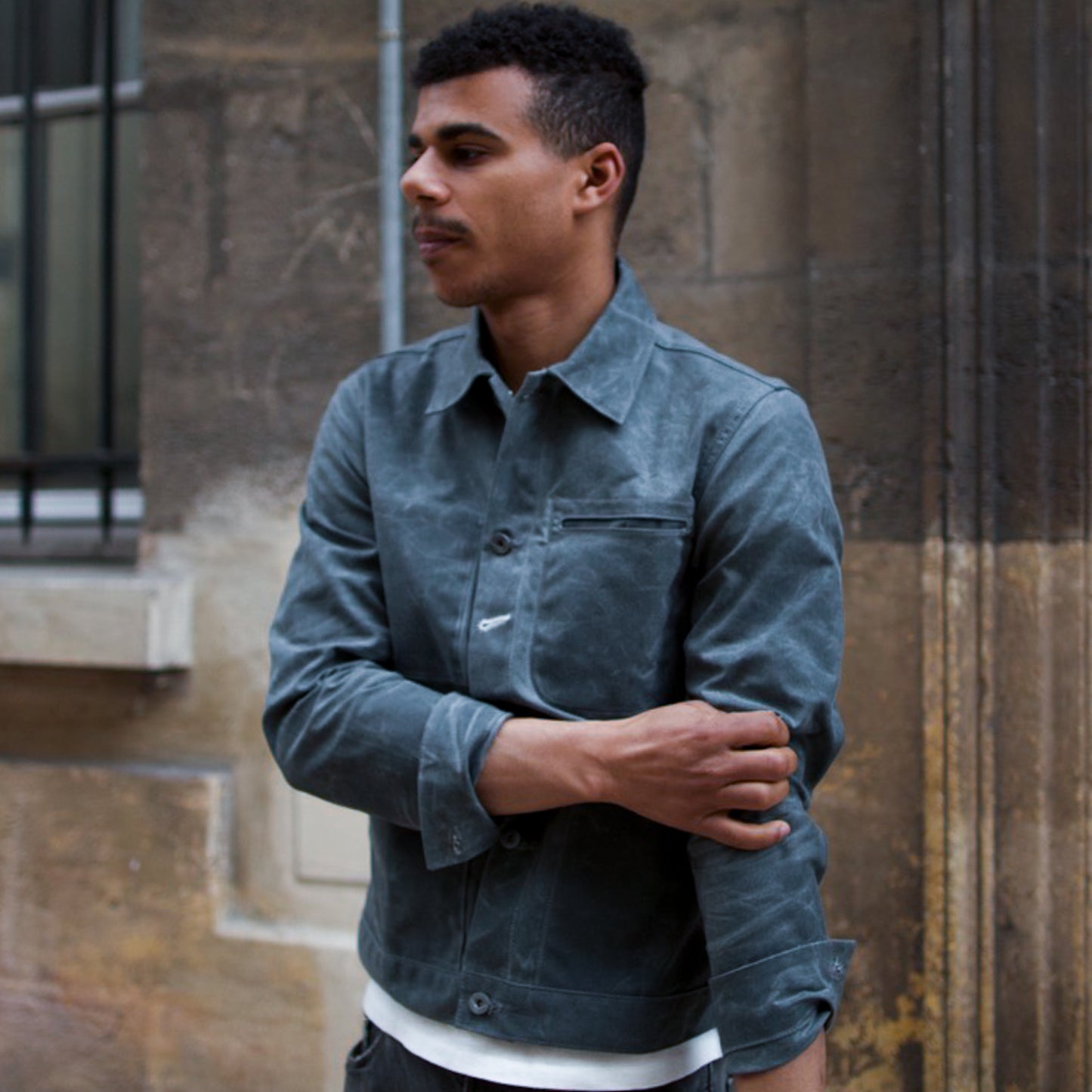 Supply Jacket Waxed Canvas - Grey Ridgeline