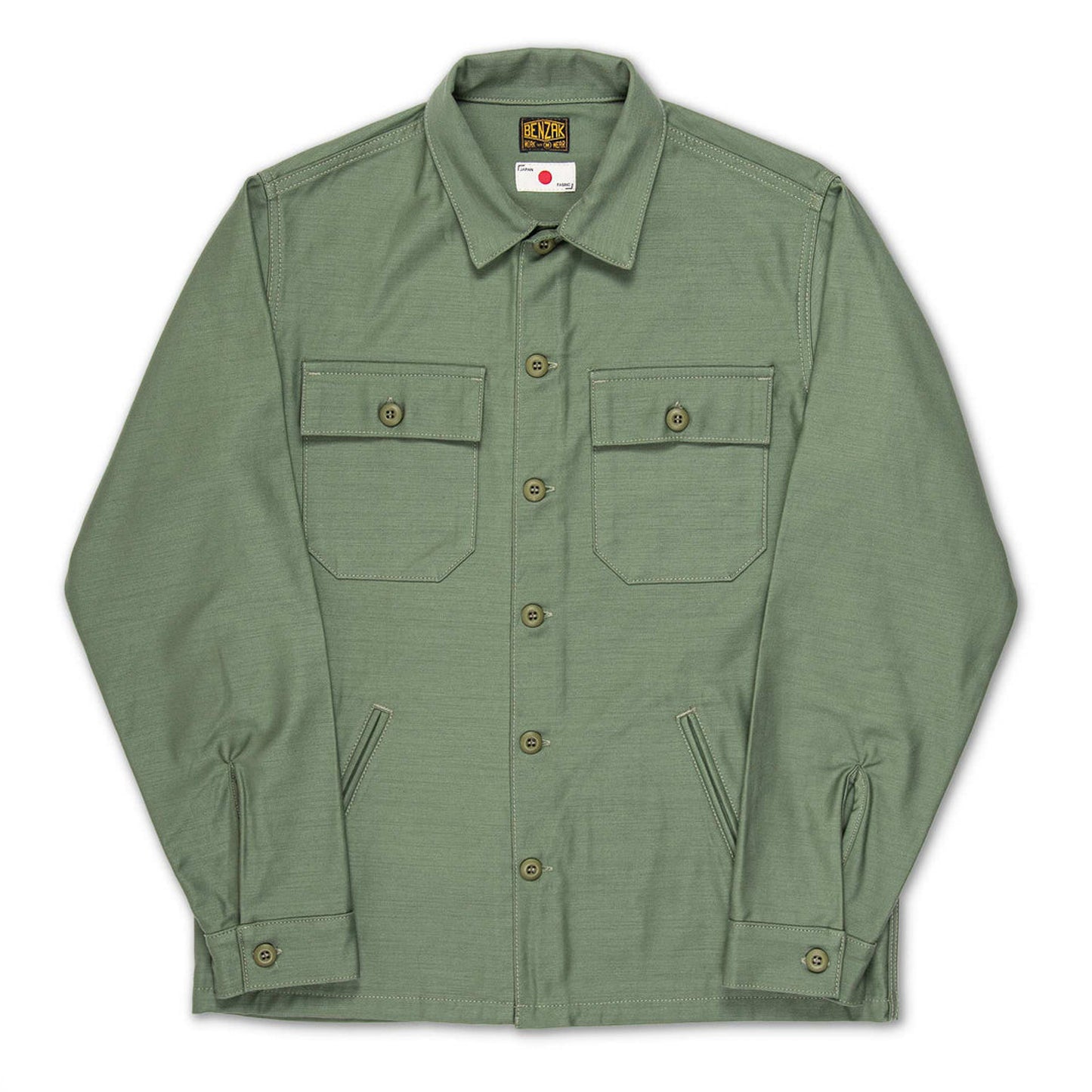 BWS-03 Military Overshirt - 10oz Army Green