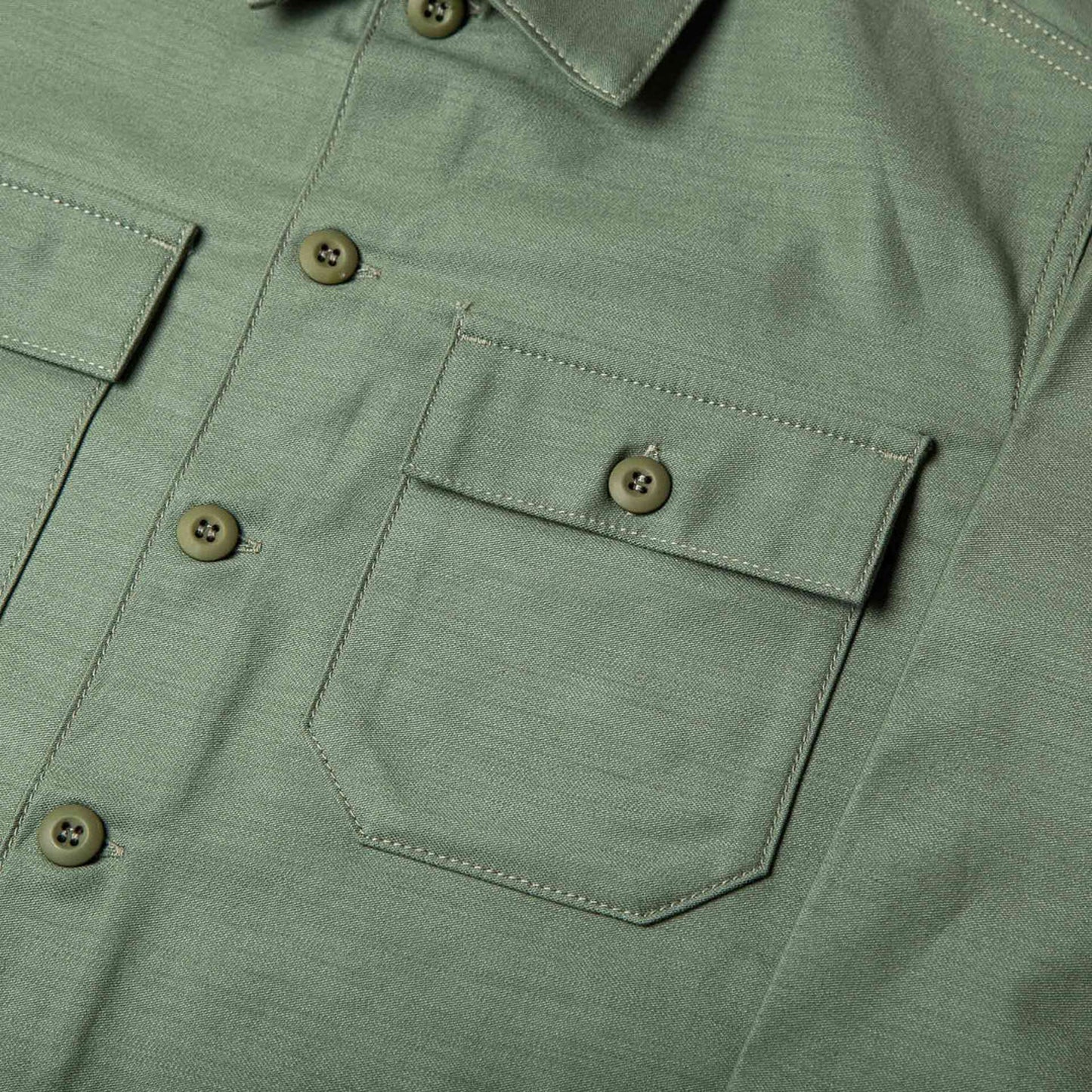 BWS-03 Military Overshirt - 10oz Army Green