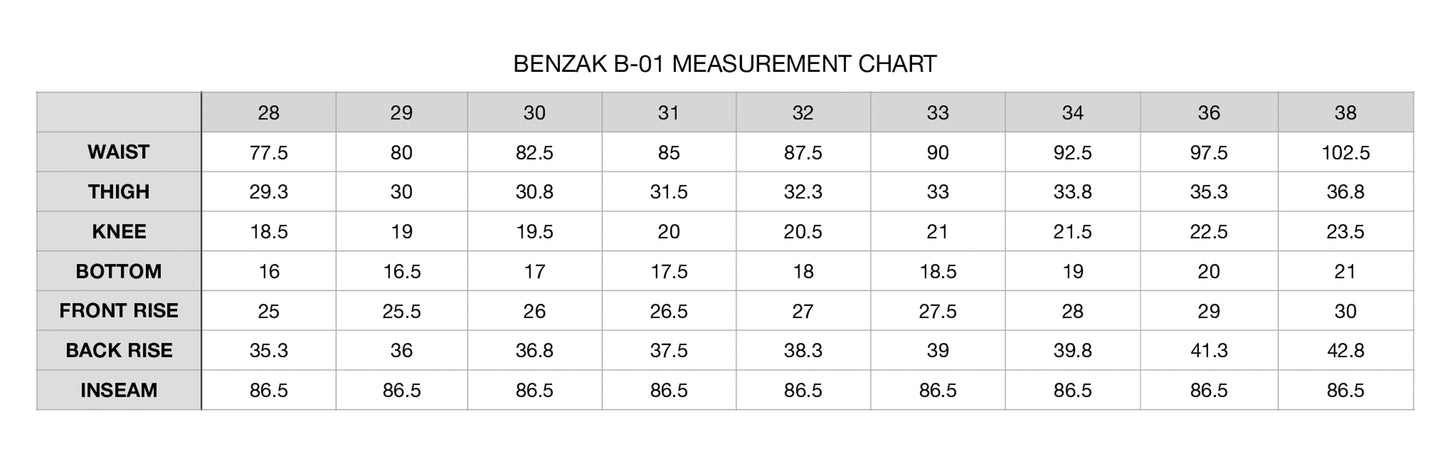 B-01 Slim - 15,5oz Kojima Selvedge