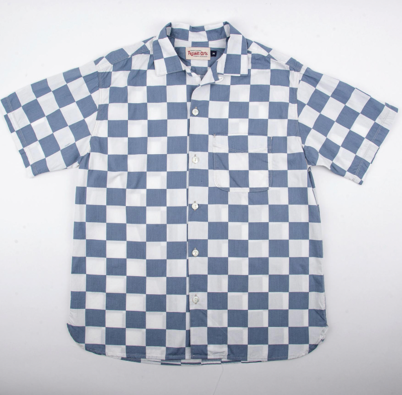 Hawaiian Check Shirt - Slate
