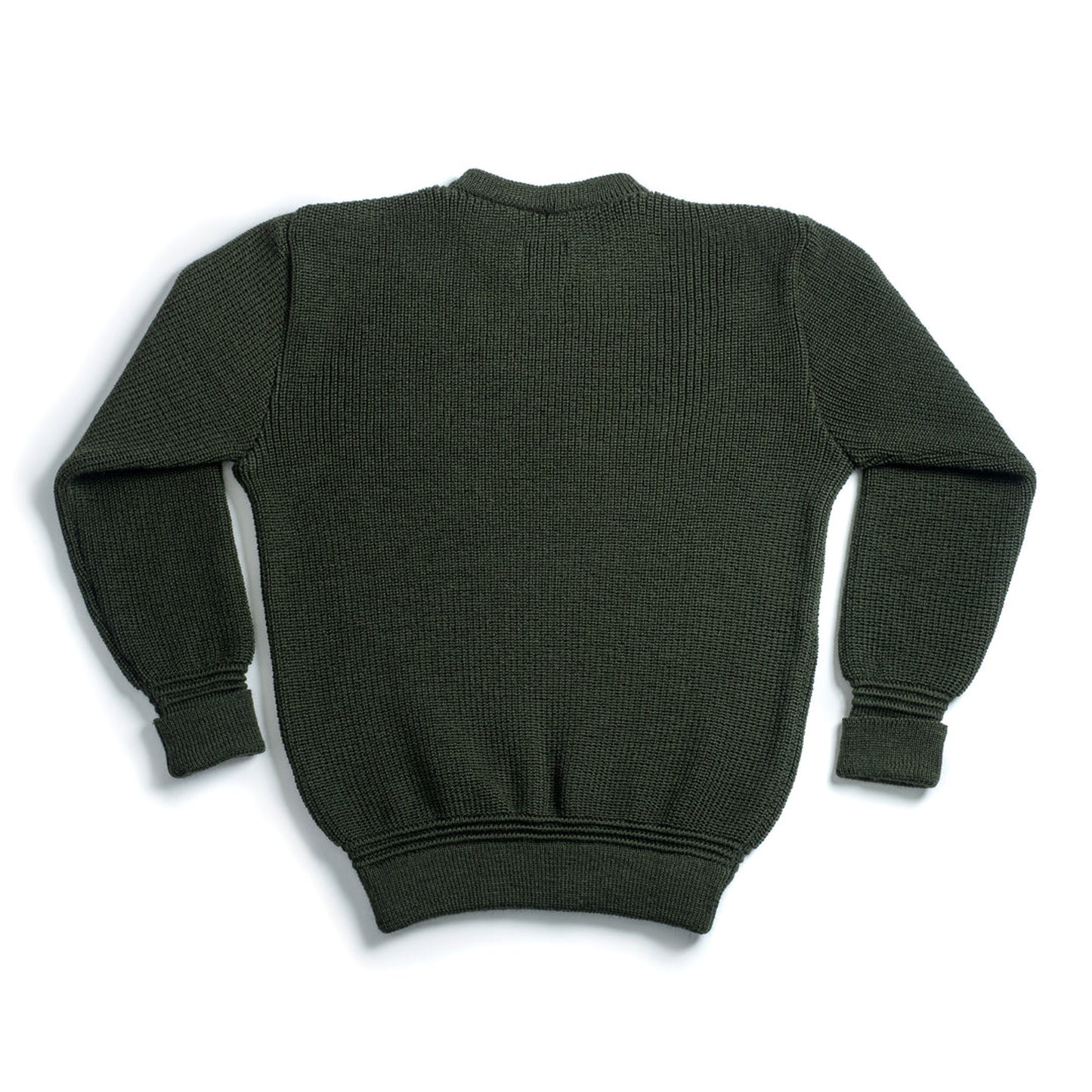Rundhals Sweater Virgin Wool - Military Green