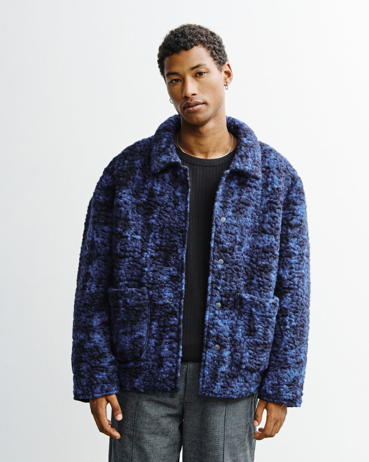 Sherpa Jacket - Blue Marled